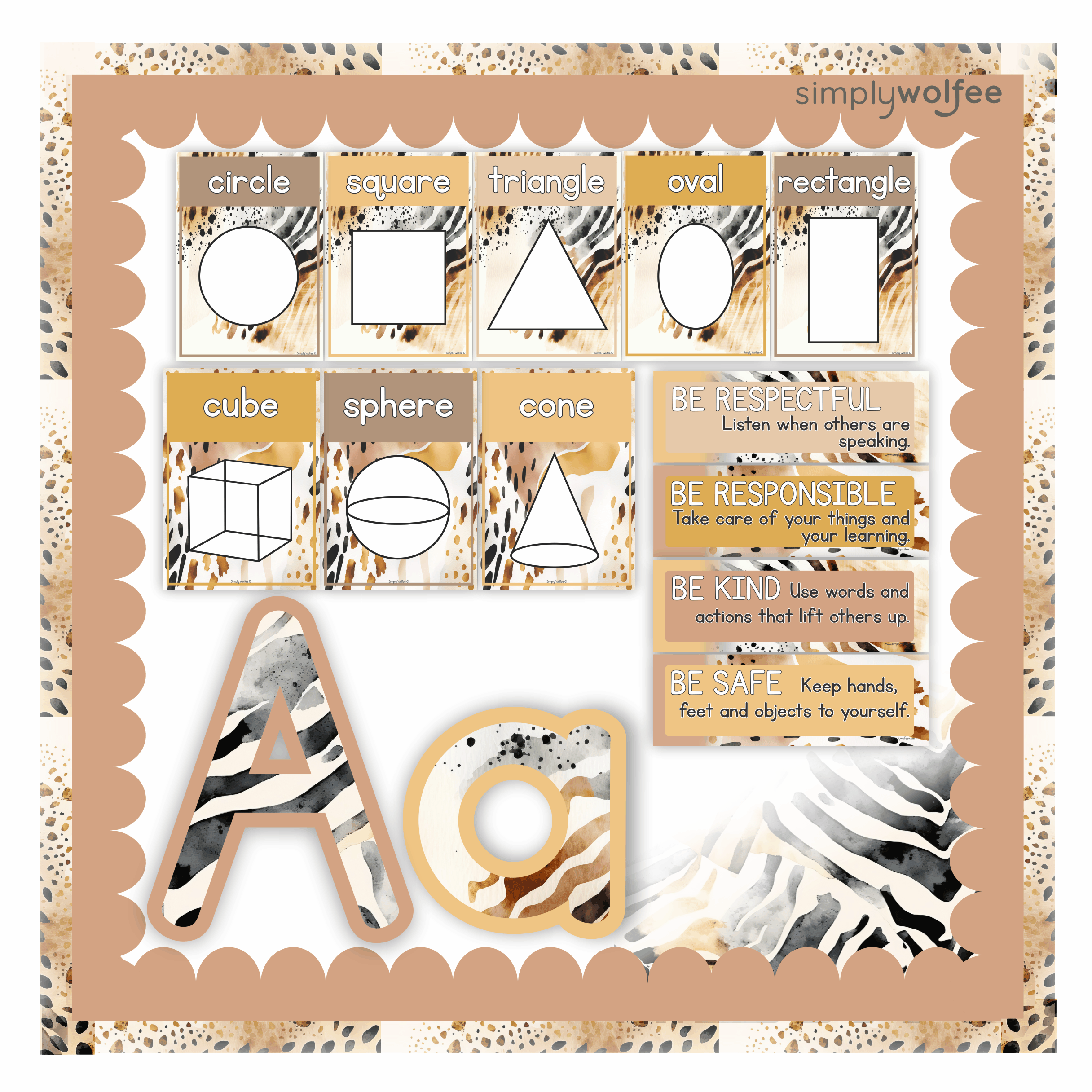 Animal Prints Class Decor - Full Bundle Editable - Image 4