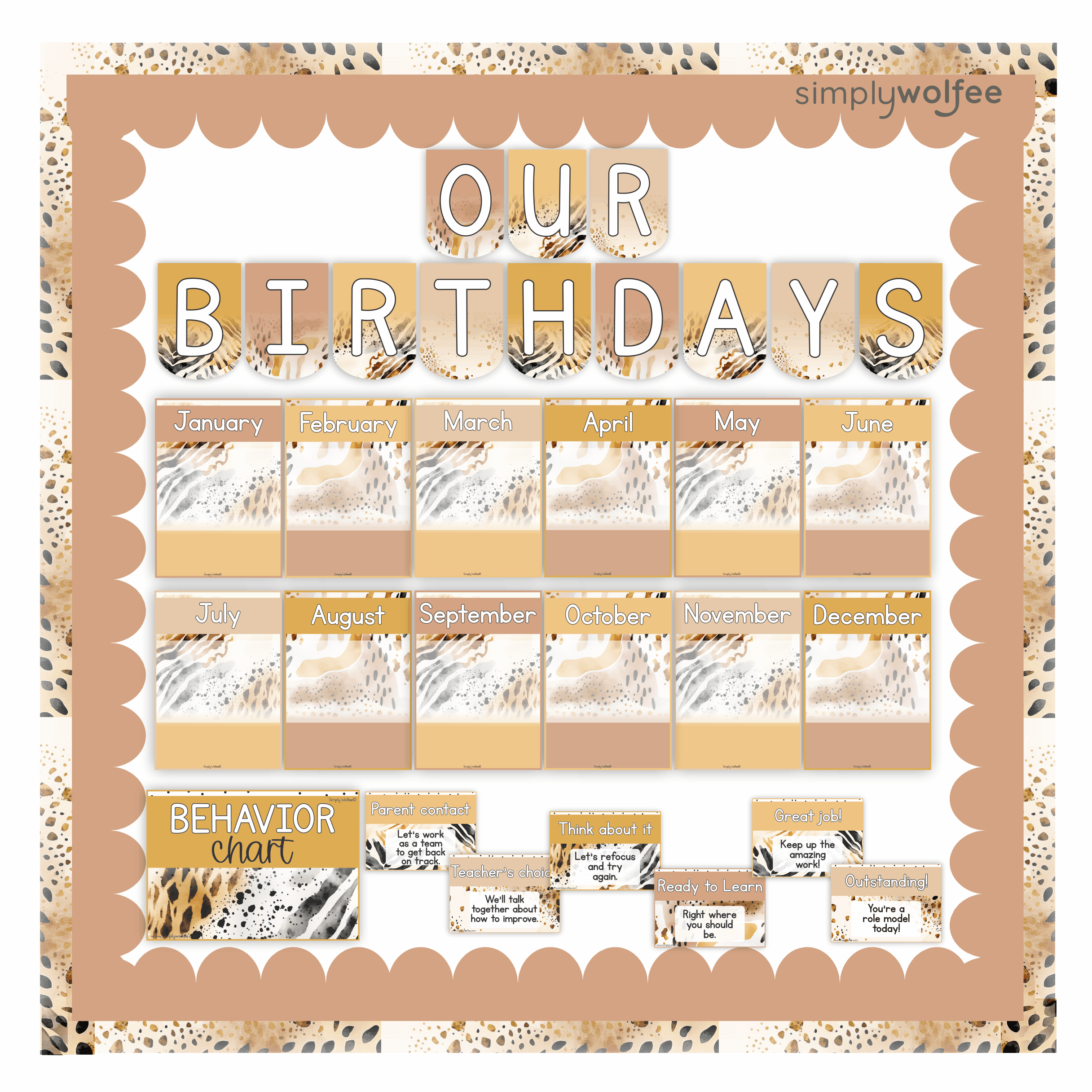 Animal Prints Class Decor - Full Bundle Editable - Image 7