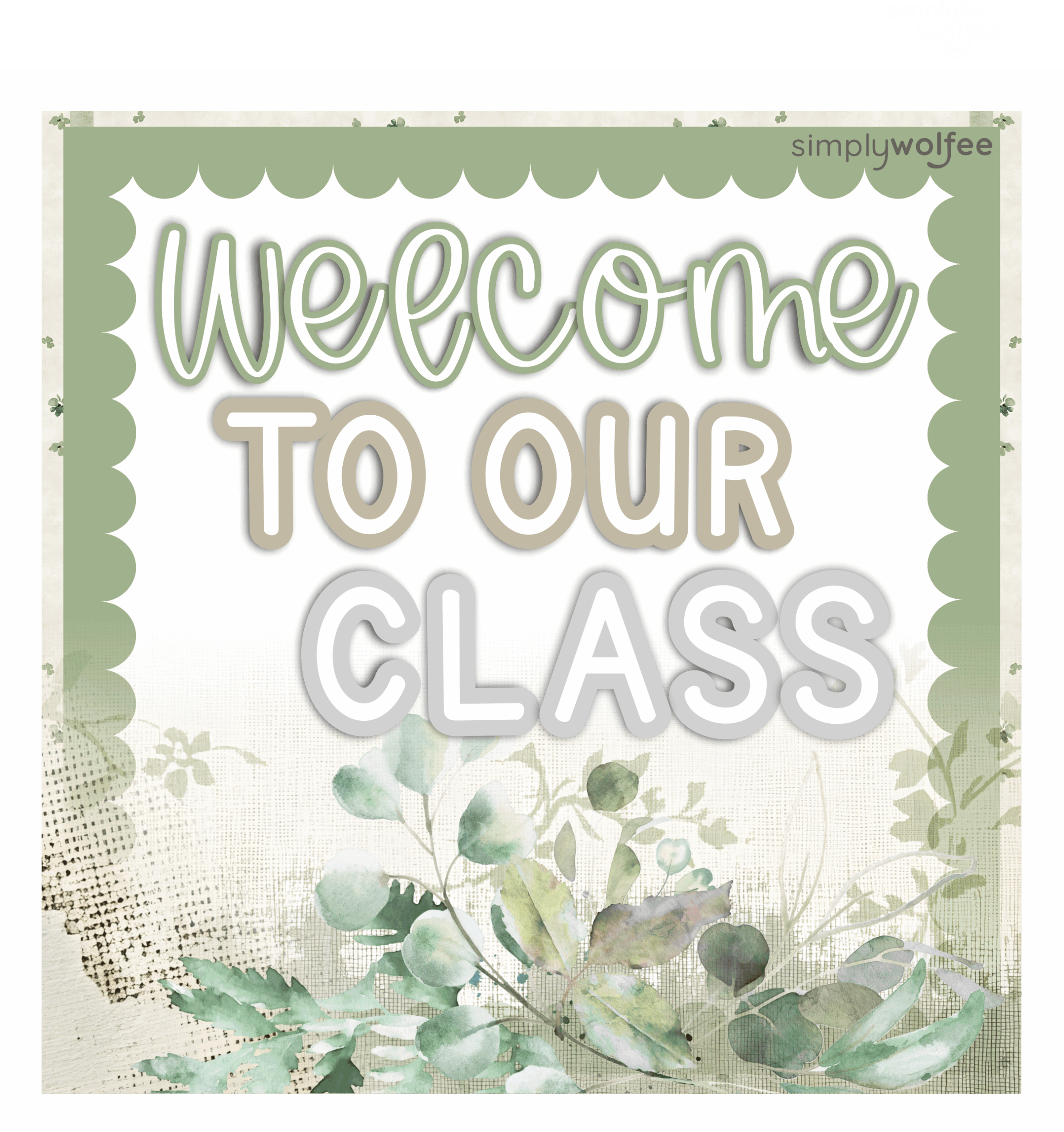 Eucalyptus Class Decor - Full Bundle Editable - Image 2
