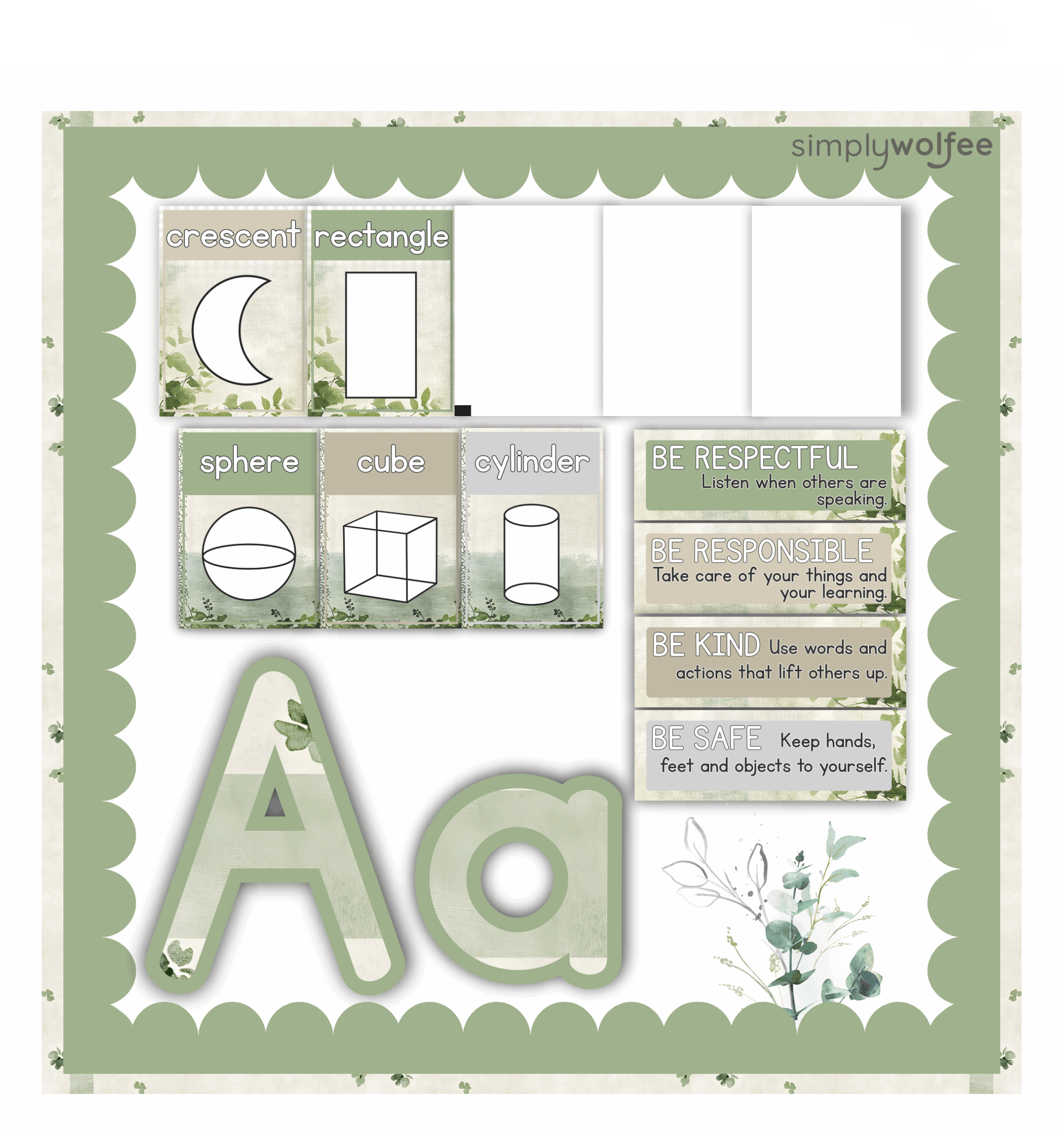 Eucalyptus Class Decor - Full Bundle Editable - Image 4