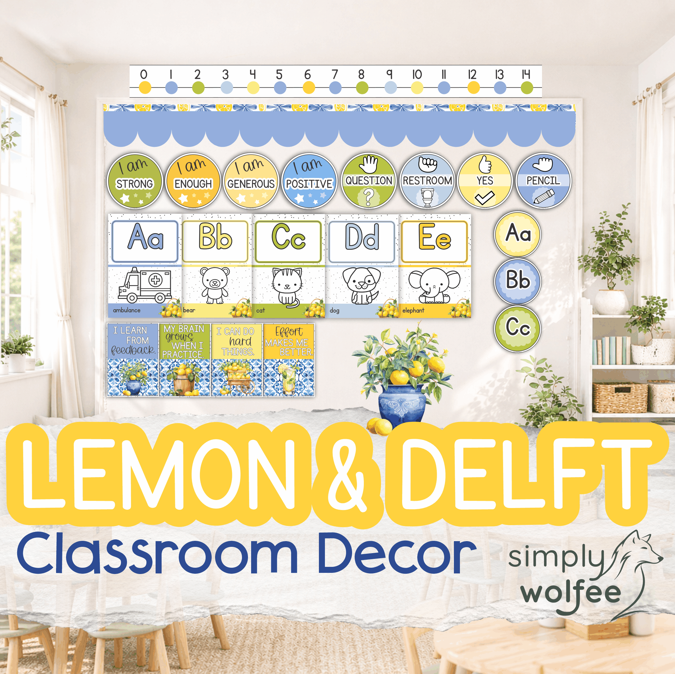Lemon & Delft Class Decor - Full Bundle Editable