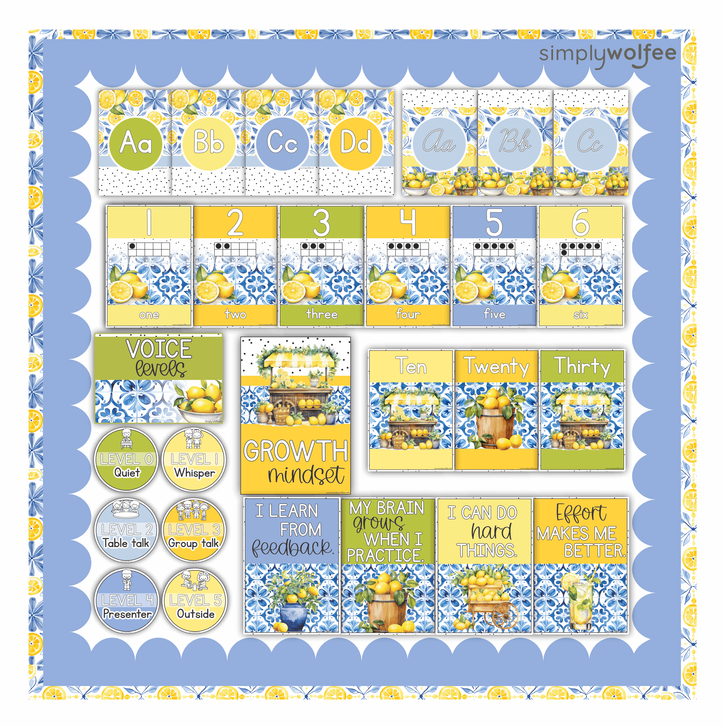 Lemon & Delft Class Decor - Full Bundle Editable - Image 6