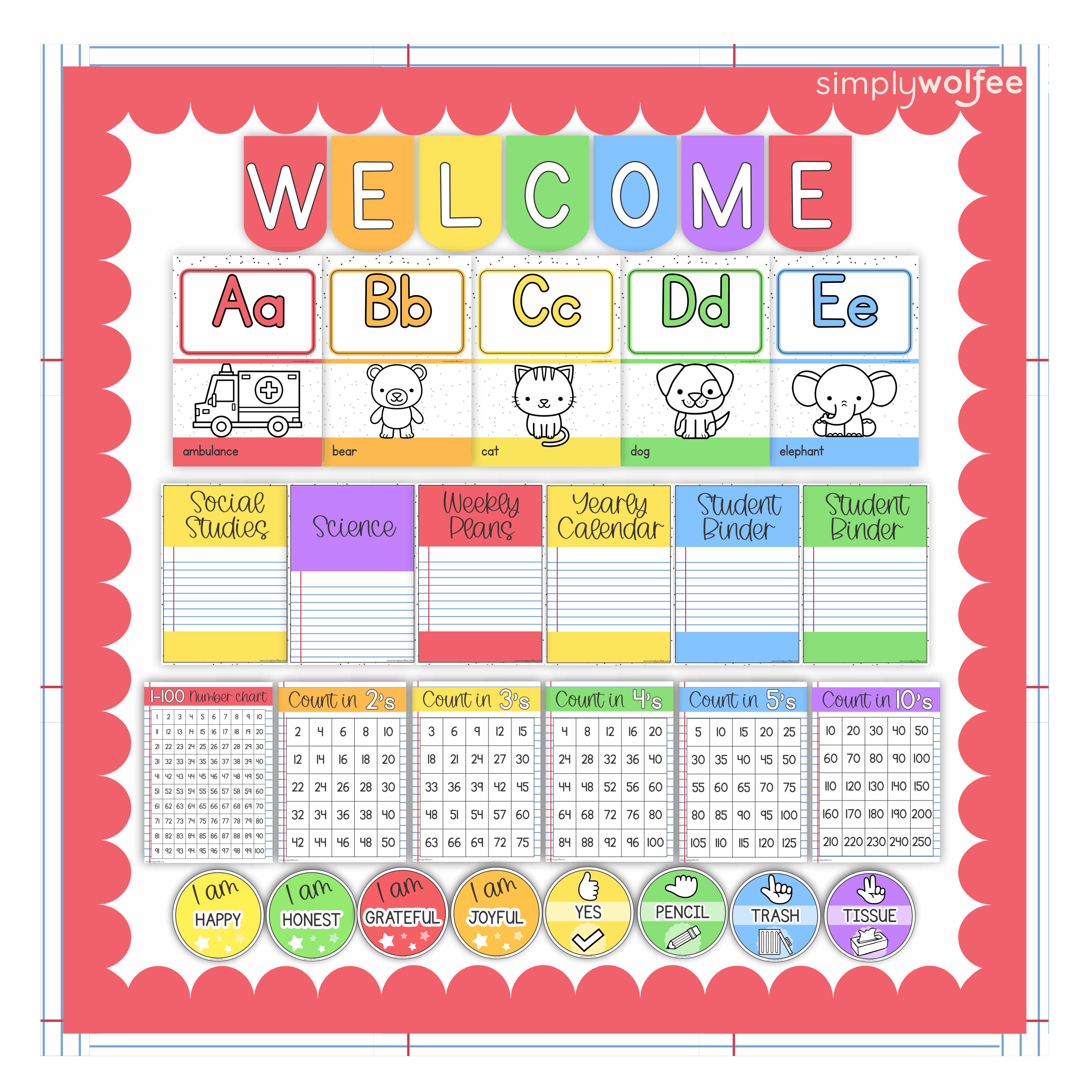Notes & Pastel Class Decor - Full Bundle Editable - Image 3