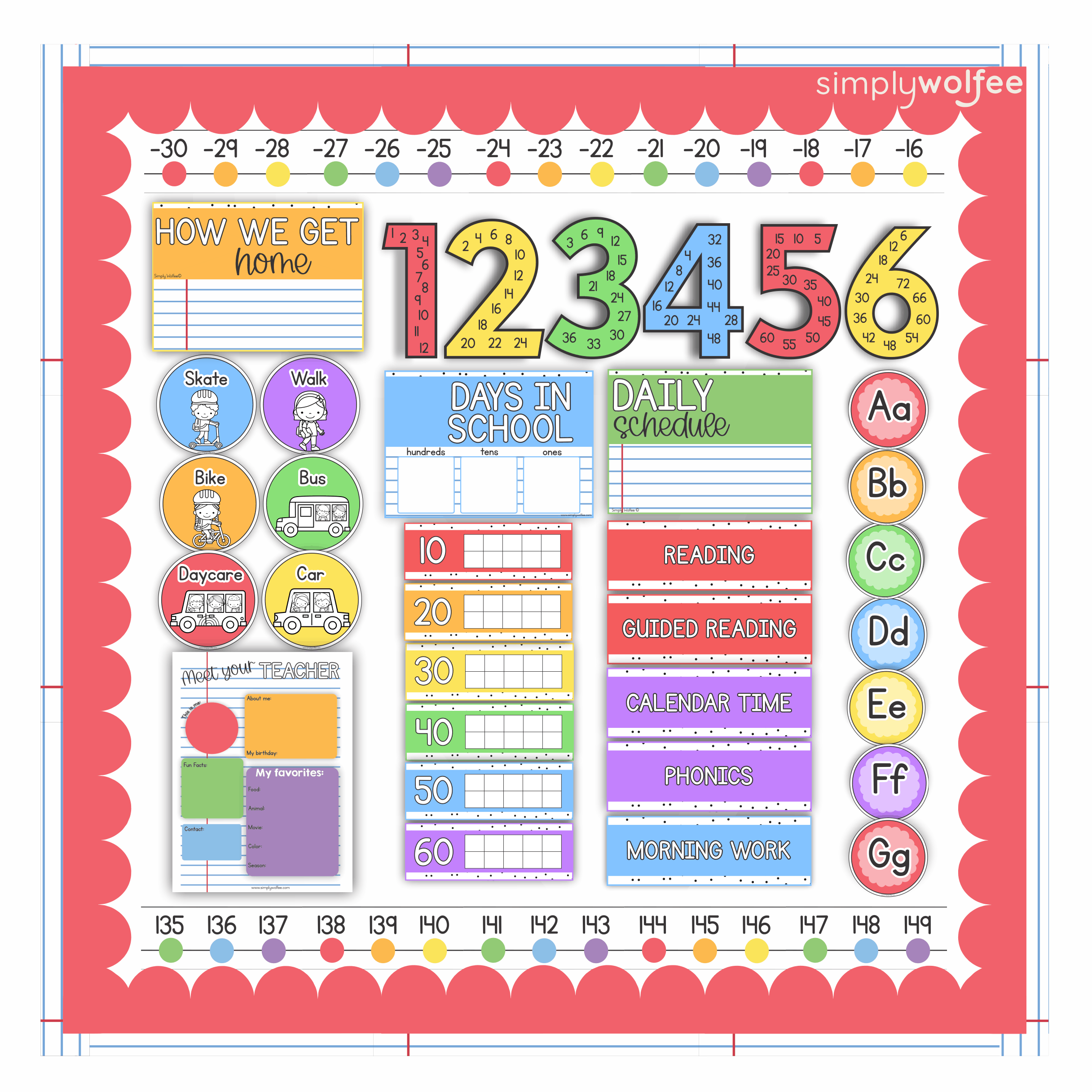 Notes & Pastel Class Decor - Full Bundle Editable - Image 5