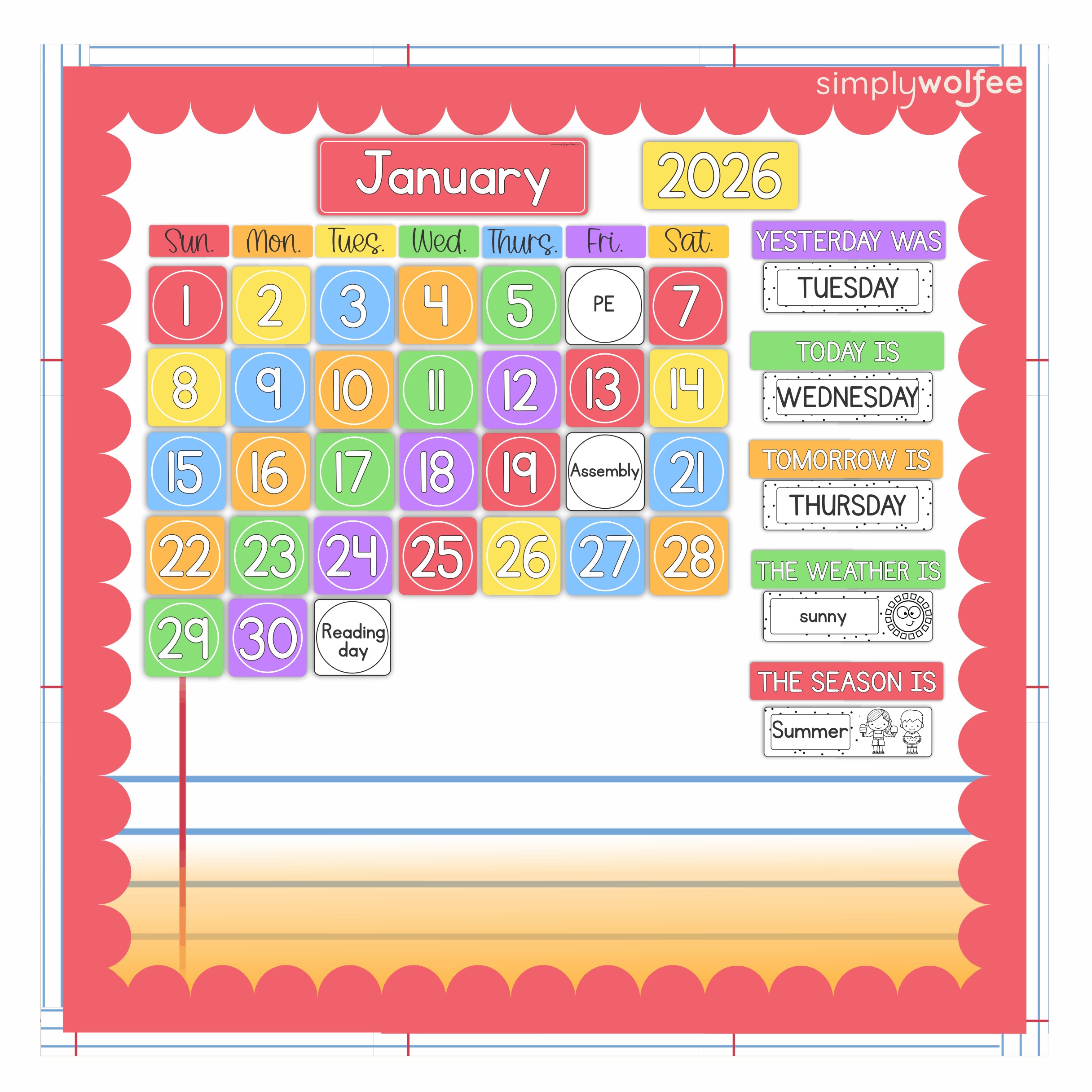 Notes & Pastel Class Decor - Full Bundle Editable - Image 8