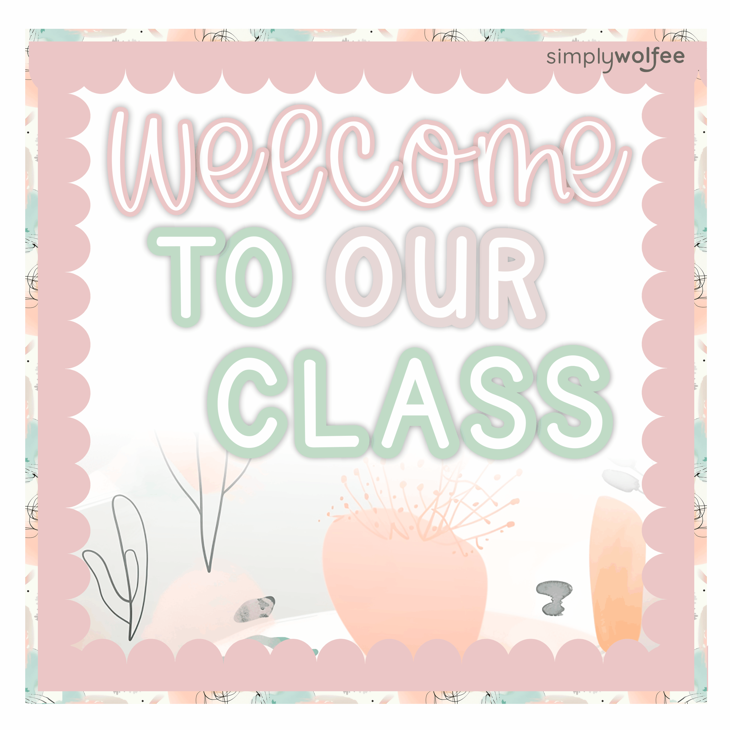 Pastel Pop Class Decor - Full Bundle Editable - Image 2