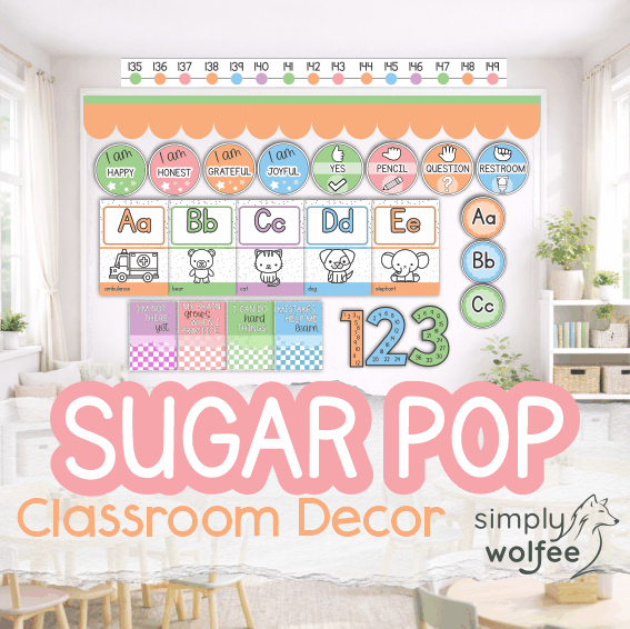 Sugarpop Class Decor - Full Bundle Editable