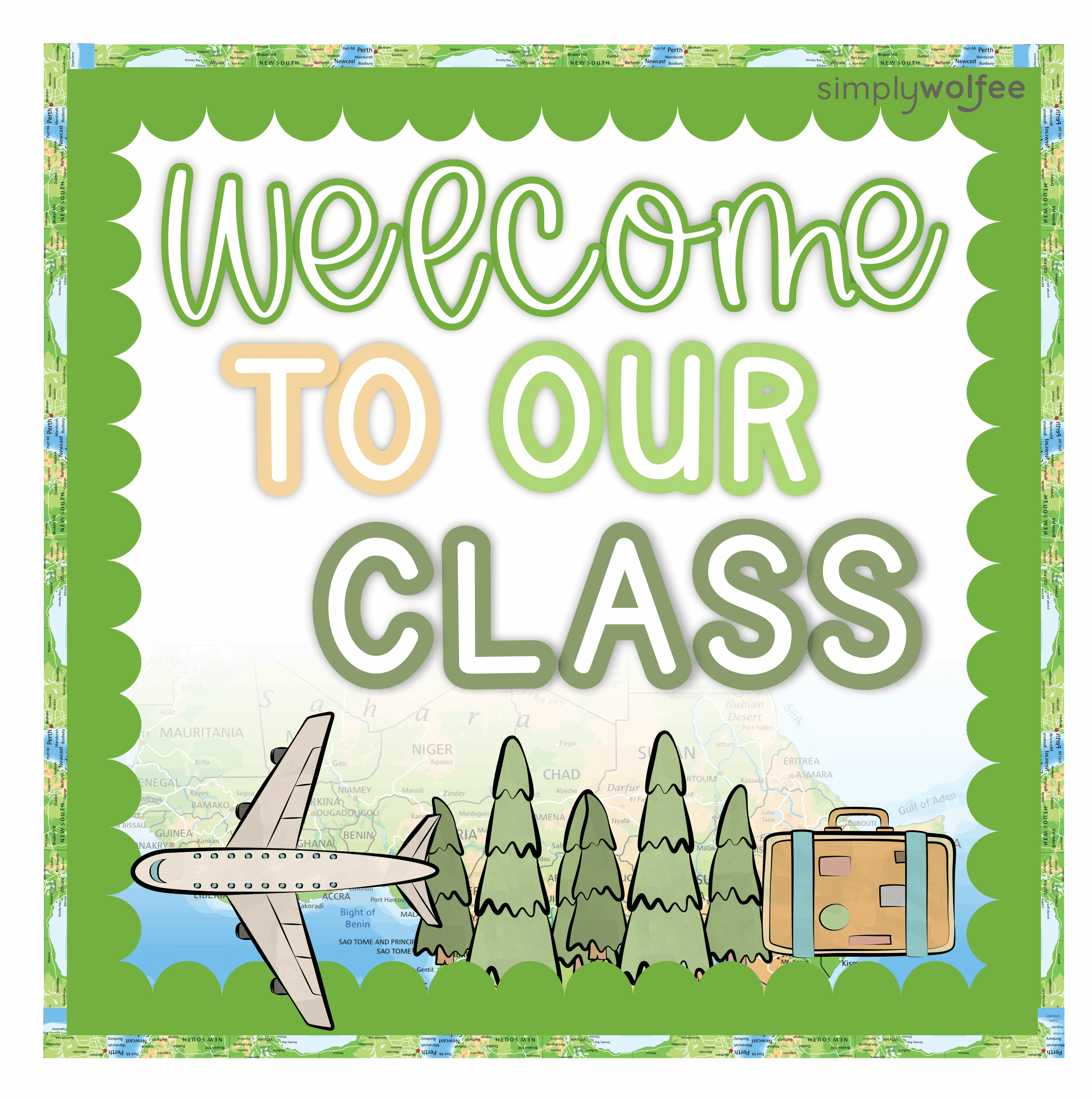 Travel Class Decor - Full Bundle Editable - Image 2