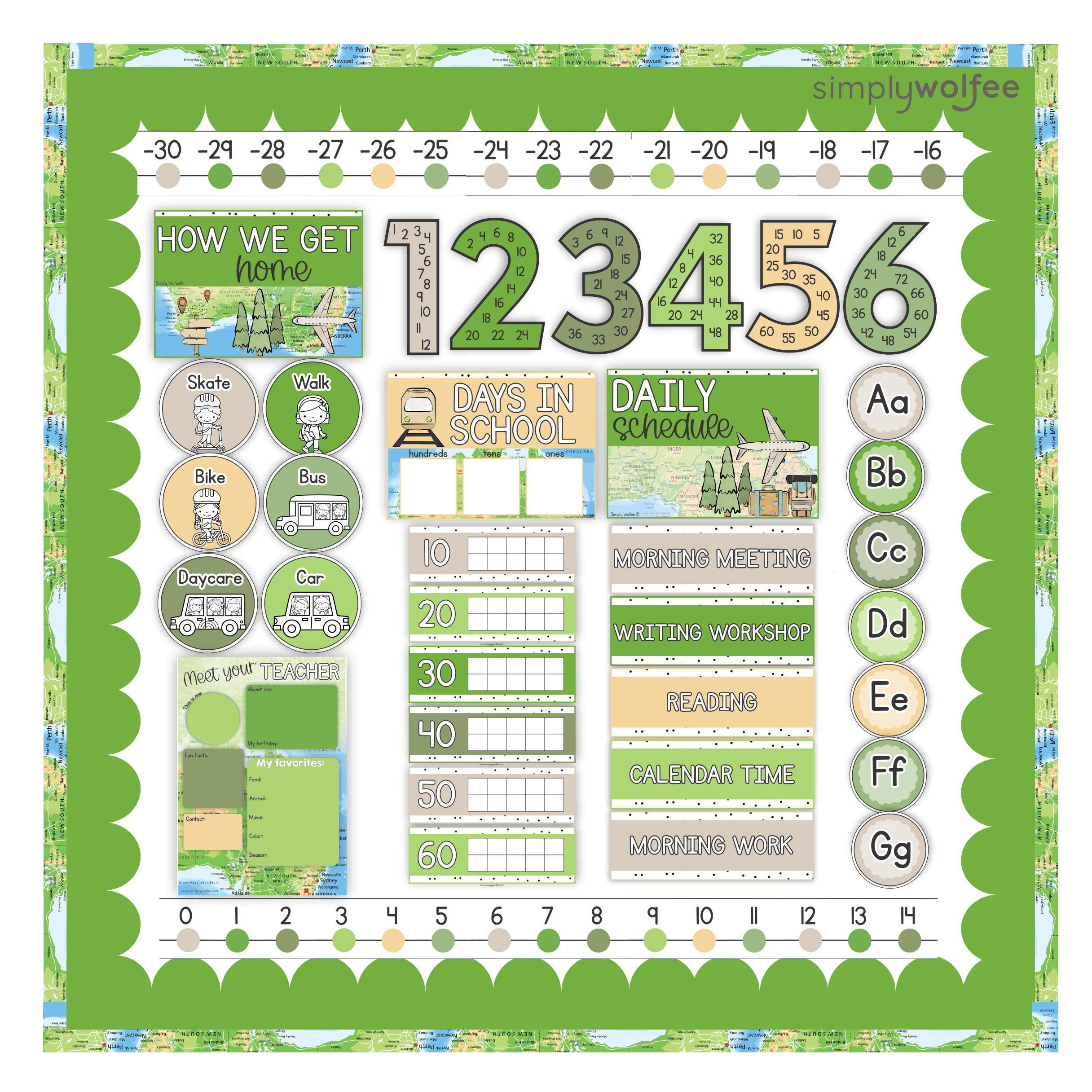 Travel Class Decor - Full Bundle Editable - Image 5