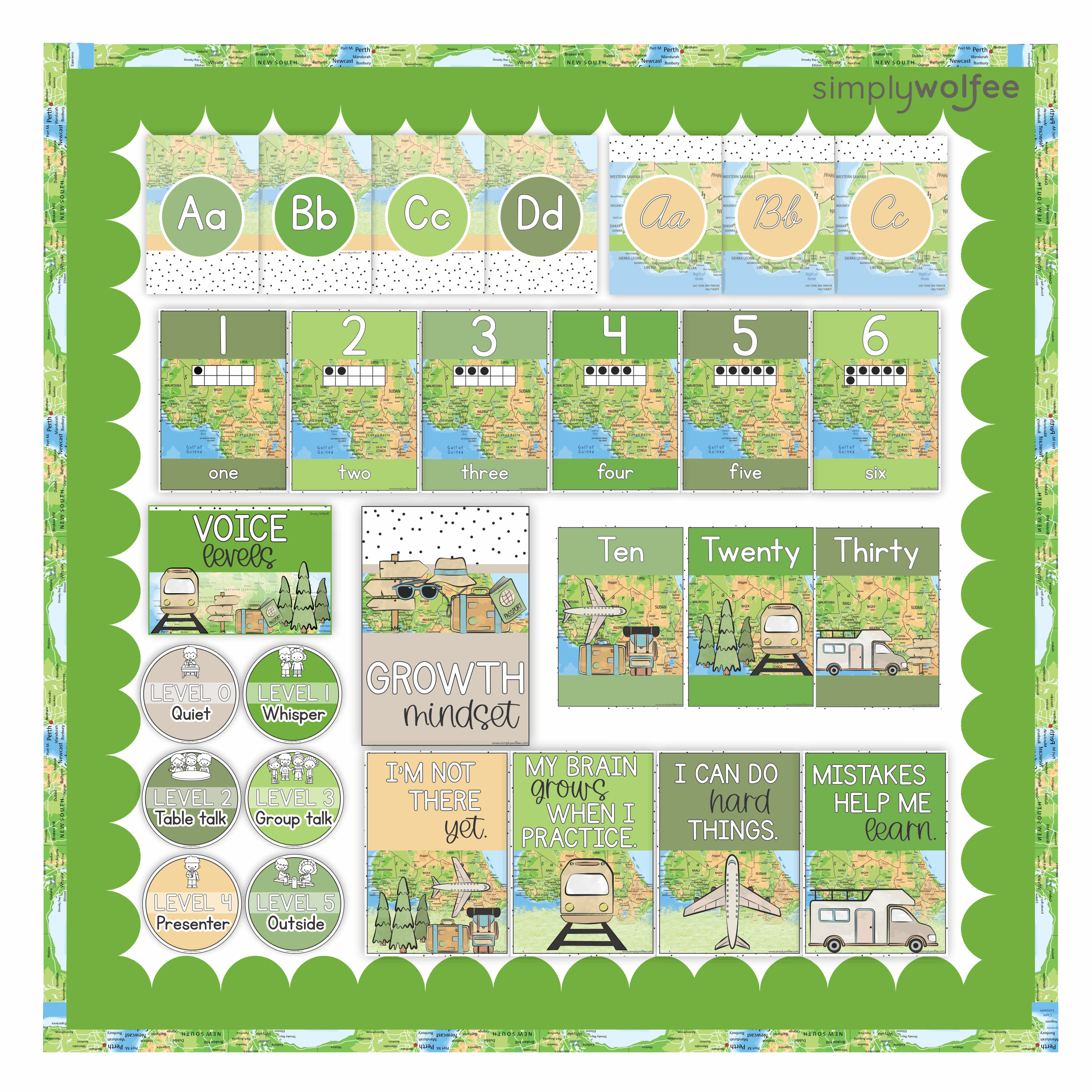 Travel Class Decor - Full Bundle Editable - Image 6