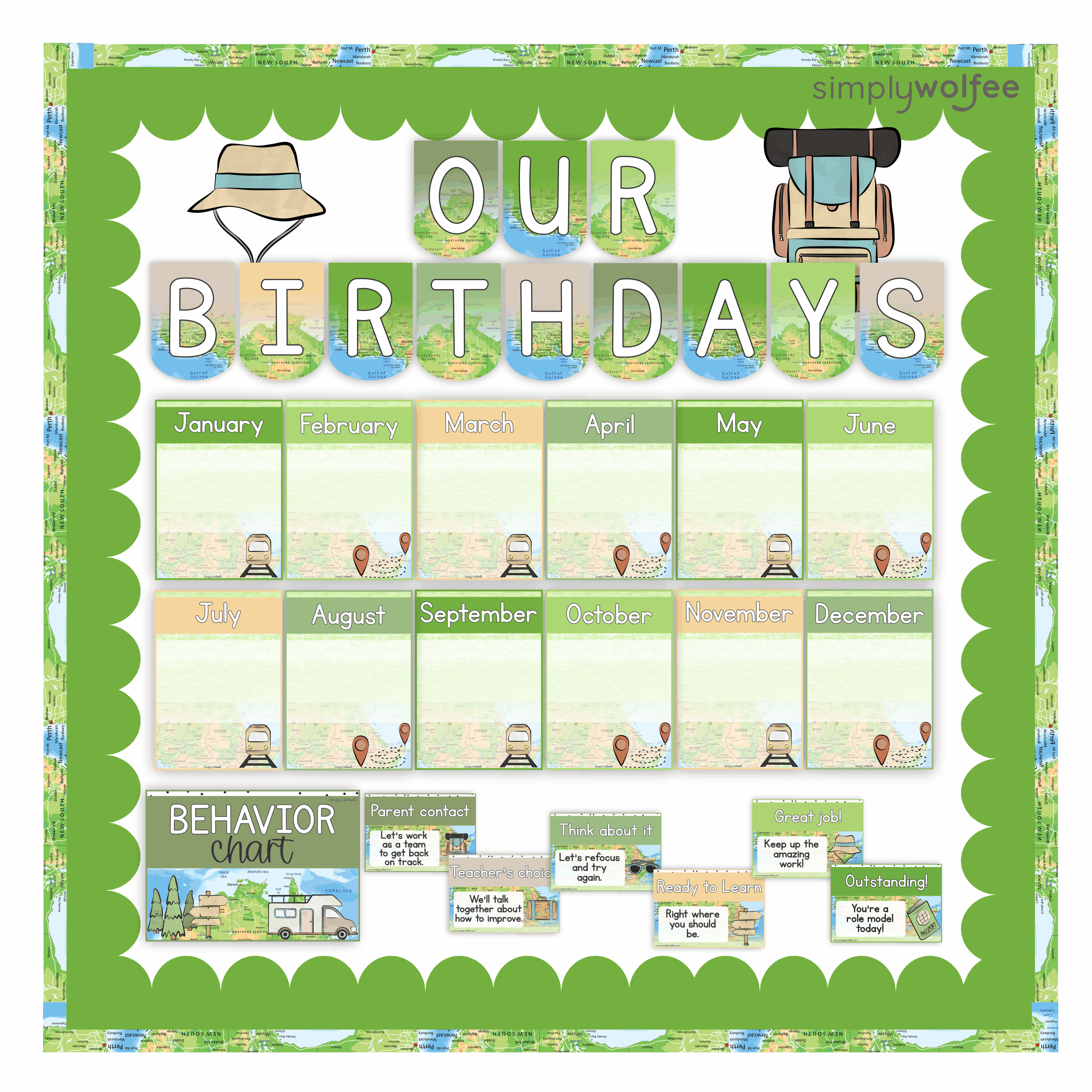 Travel Class Decor - Full Bundle Editable - Image 7