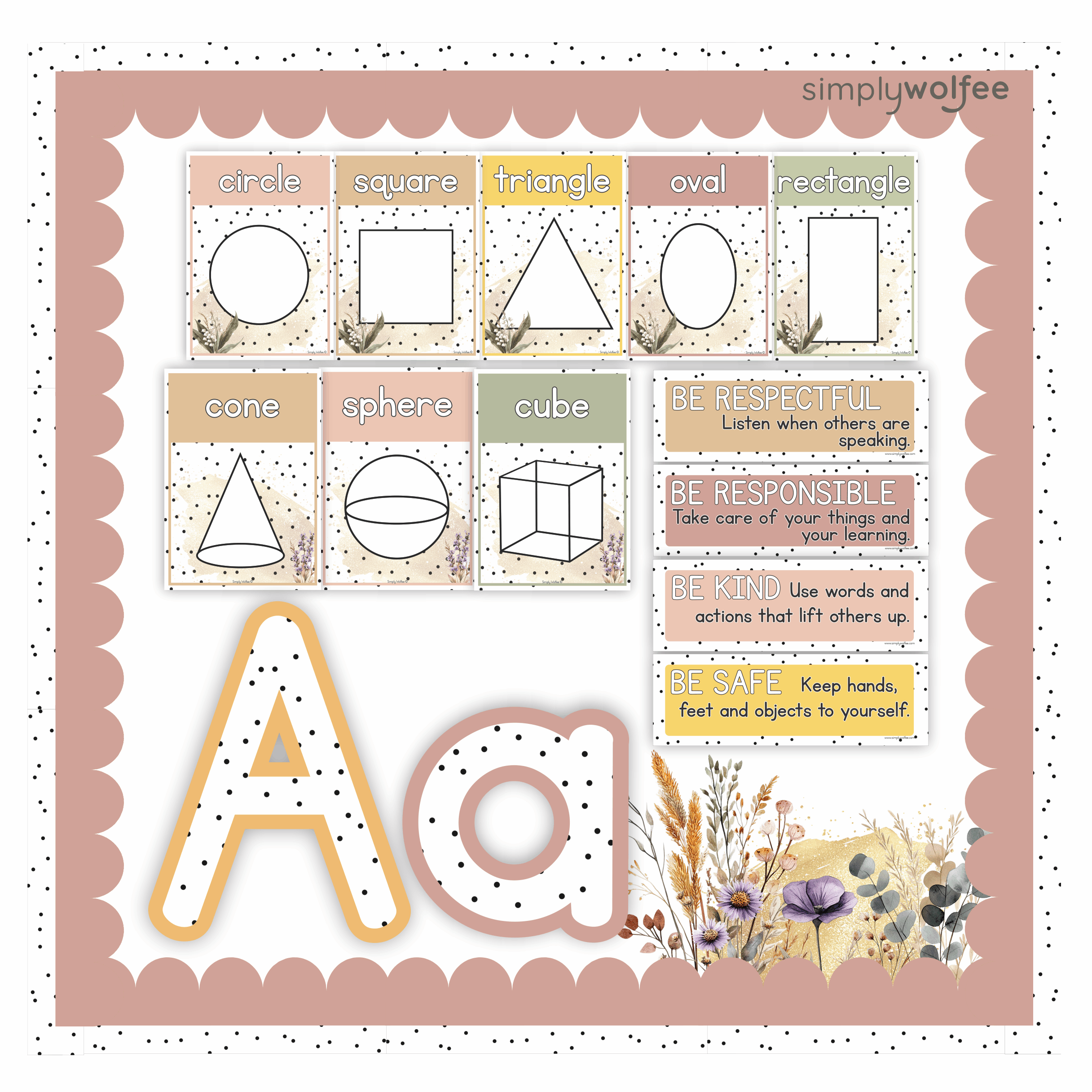 Wild Flowers Class Decor - Full Bundle Editable - Image 4