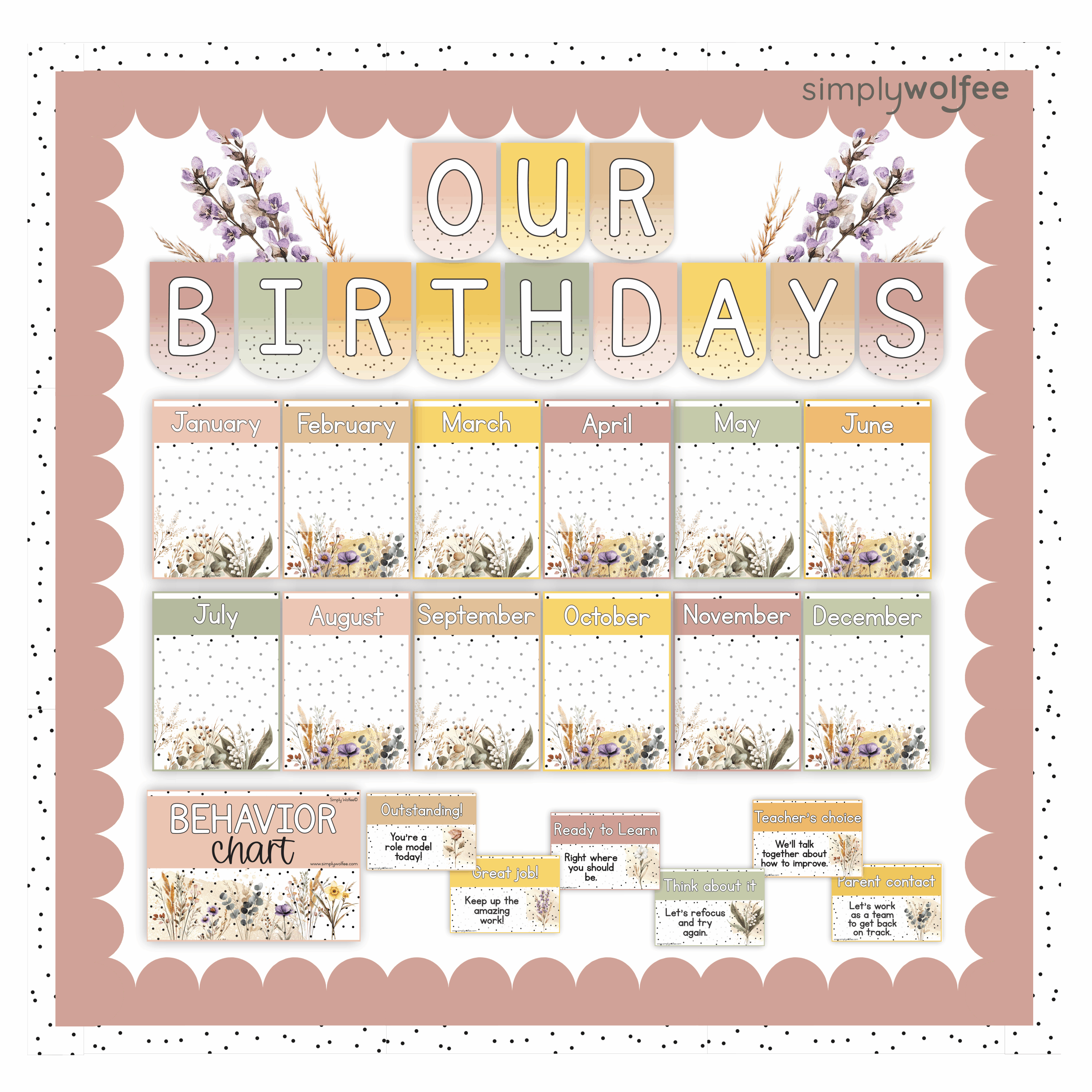 Wild Flowers Class Decor - Full Bundle Editable - Image 7