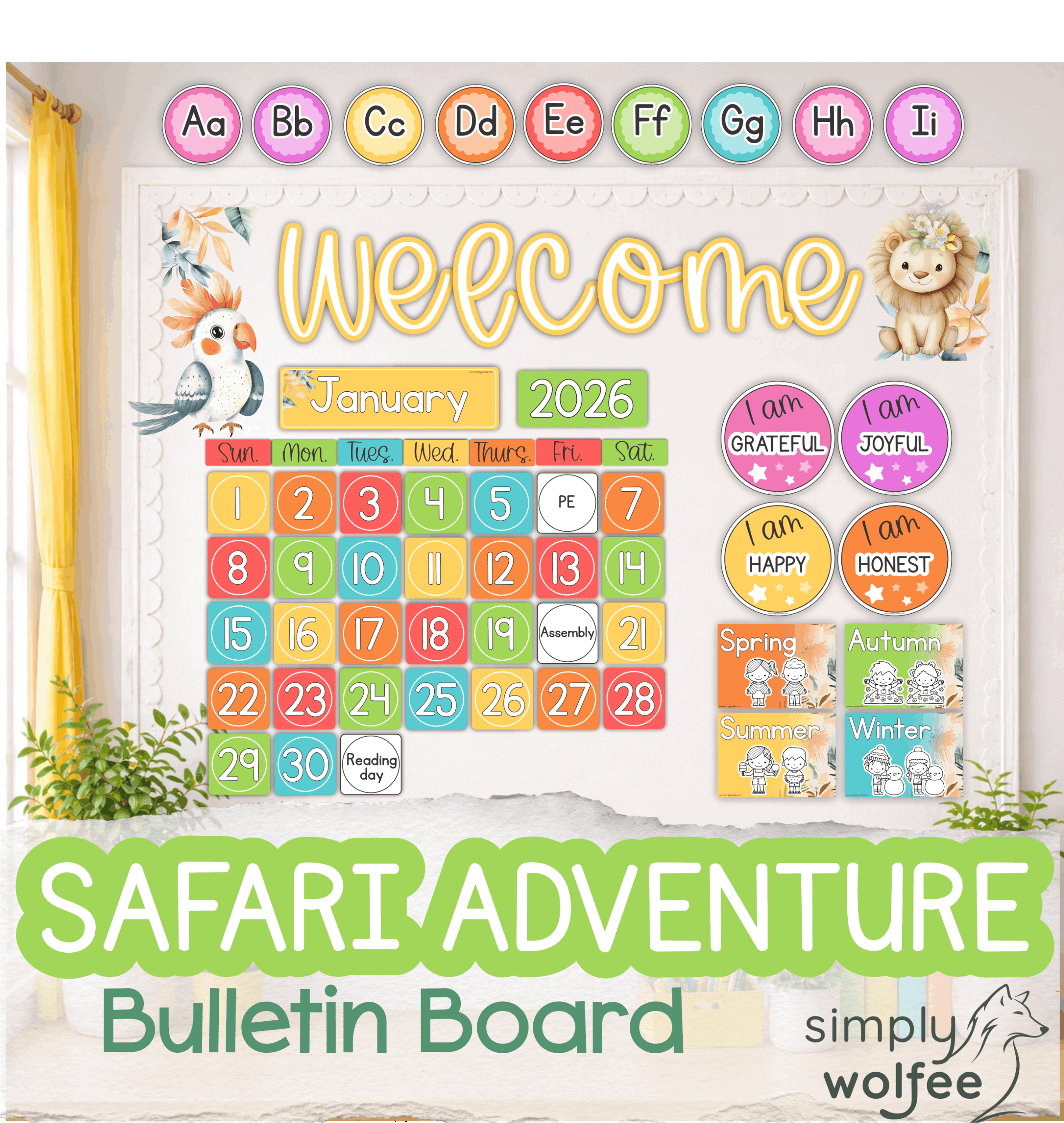 Safari Adventure Bulletin Board Bundle