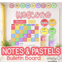 Notes & Pastels Bulletin Board Bundle