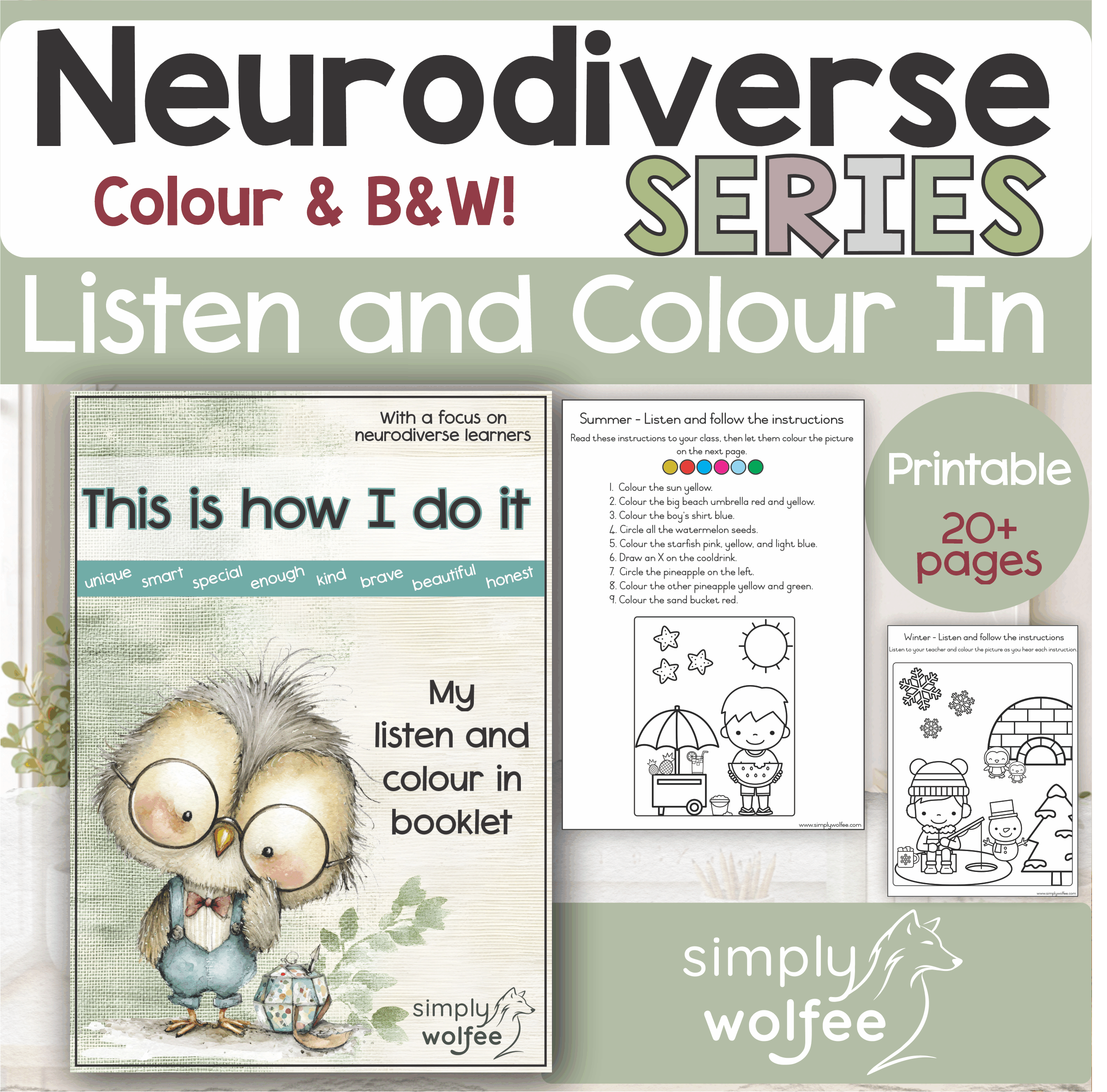 This is how I do it - Listen and colour in