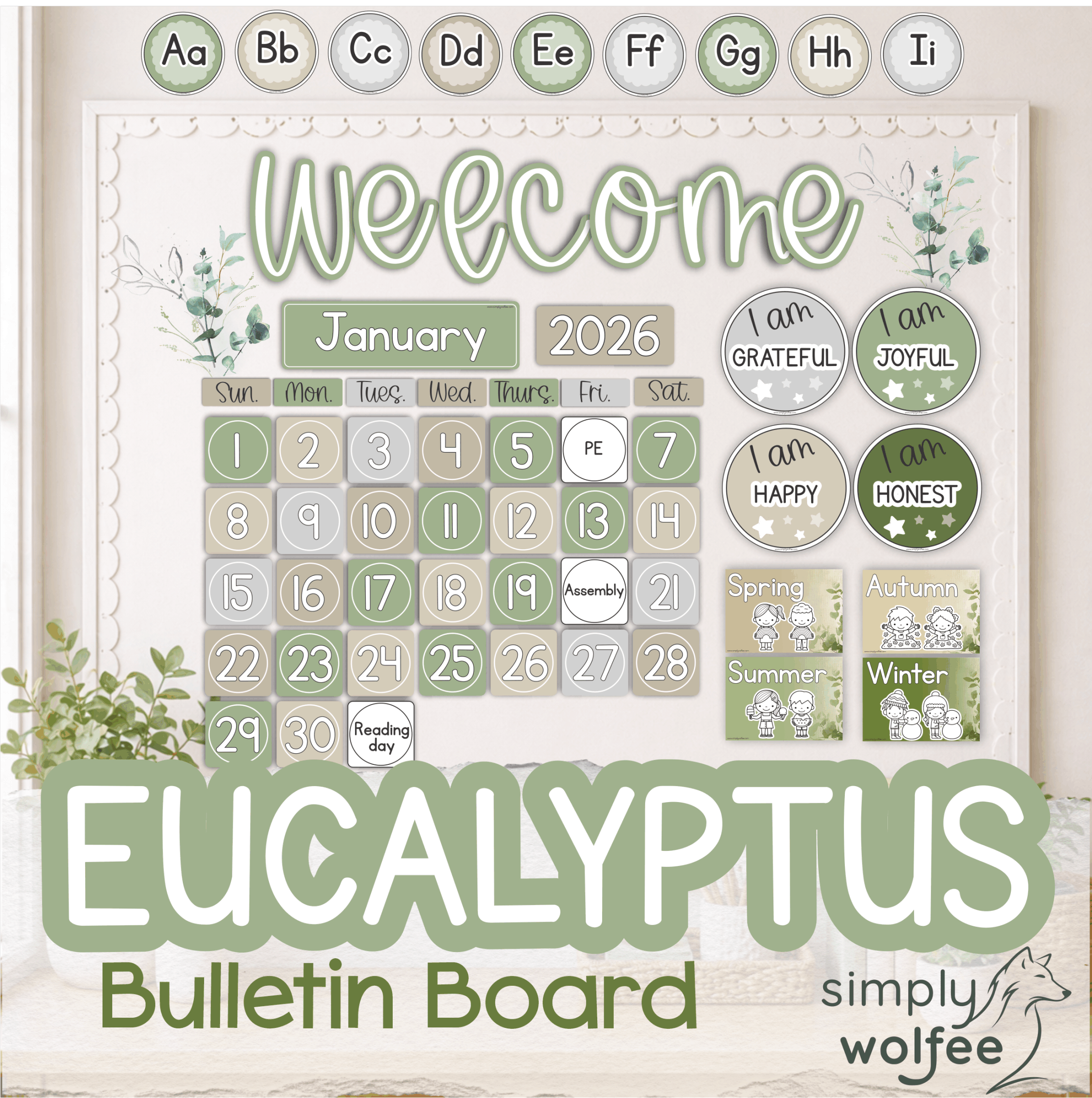 Eucalyptus Bulletin Board Bundle