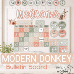 Modern Donkey Bulletin Board Bundle