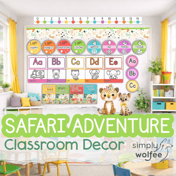 Safari Adventure Class Decor - Full Bundle Editable