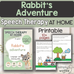 Speech Therapy at home - Rabbit's Adventure