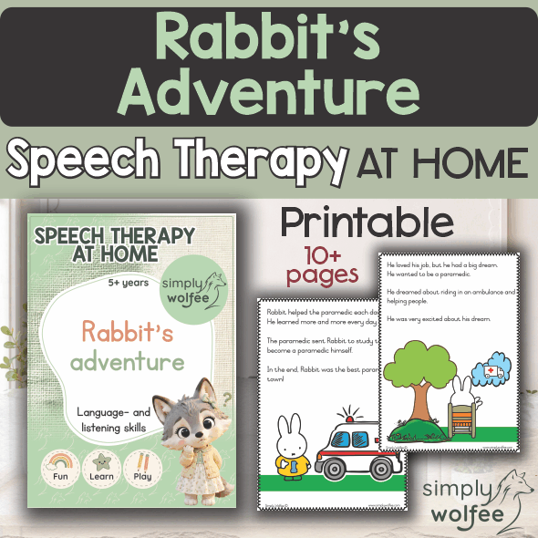 Speech Therapy at home - Rabbit's Adventure