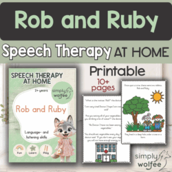 Speech Therapy at home - Rob and Ruby