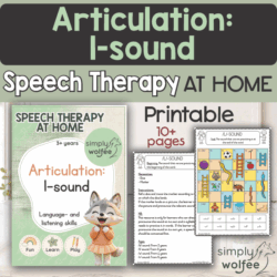 Speech Therapy at home - Articulaition - L-sound