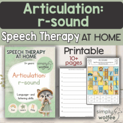 Speech Therapy at home - Articulation - R-sound