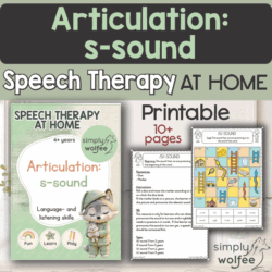 Speech Therapy at home - Articulation - S-sound