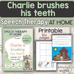 Speech Therapy at home - Charlie brushes his teeth