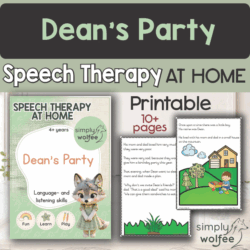 Speech Therapy at home - Dean's Party