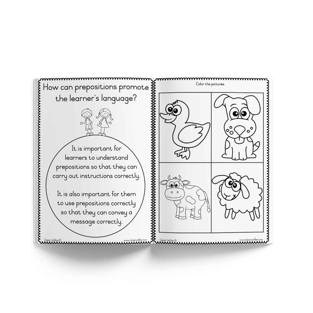 Speech Therapy at home - Prepositions - Farm animals - Image 2