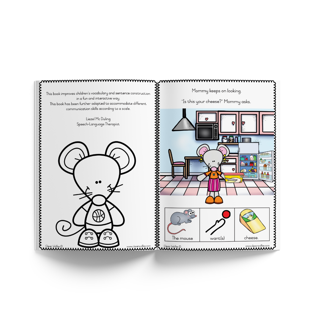 Speech Therapy at home - Matthew Mouse wants cheese - Image 2