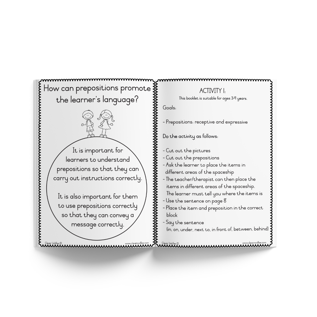 Speech Therapy at home - Prepositions - In space - Image 2