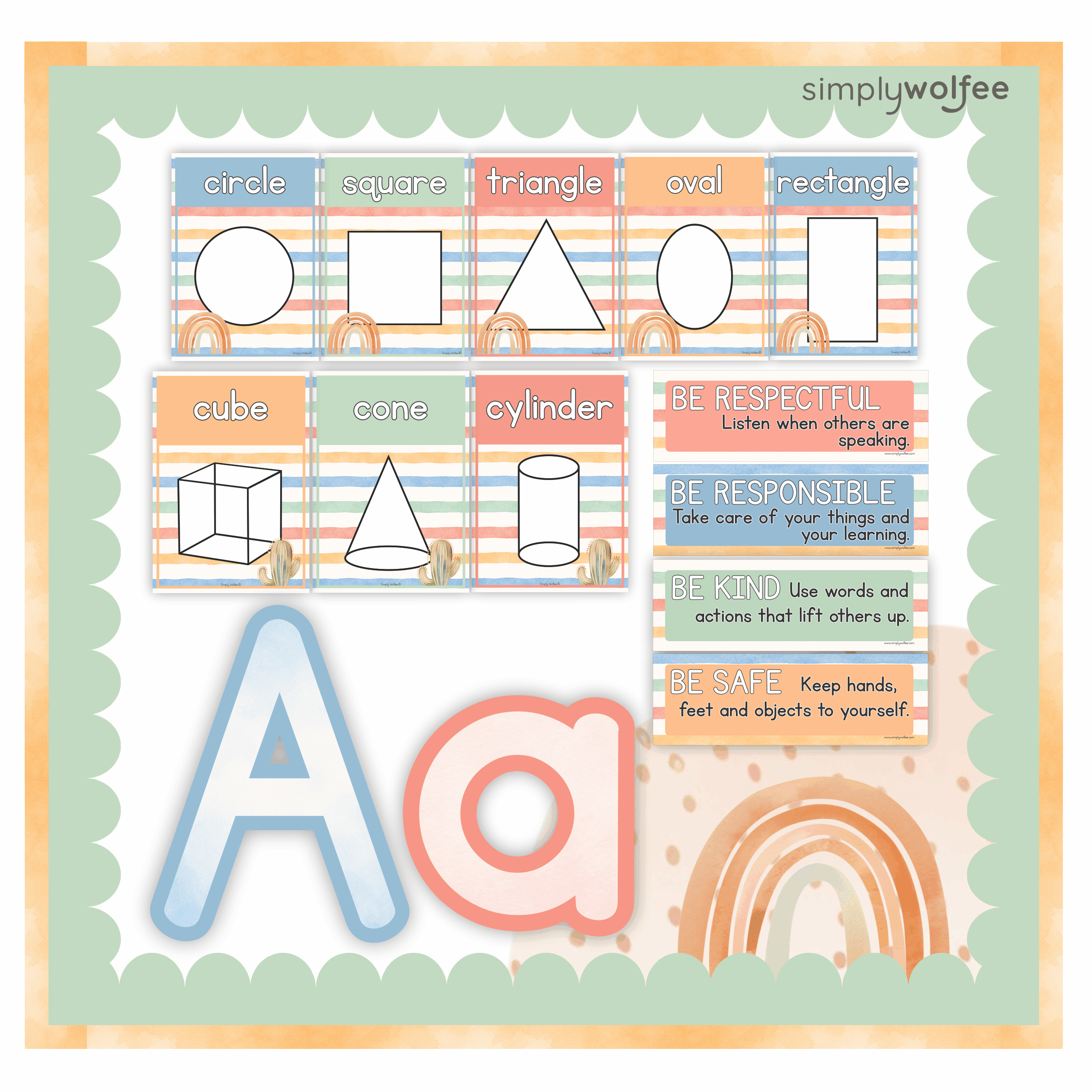 Terracotta Class Decor - Full Bundle Editable - Image 4
