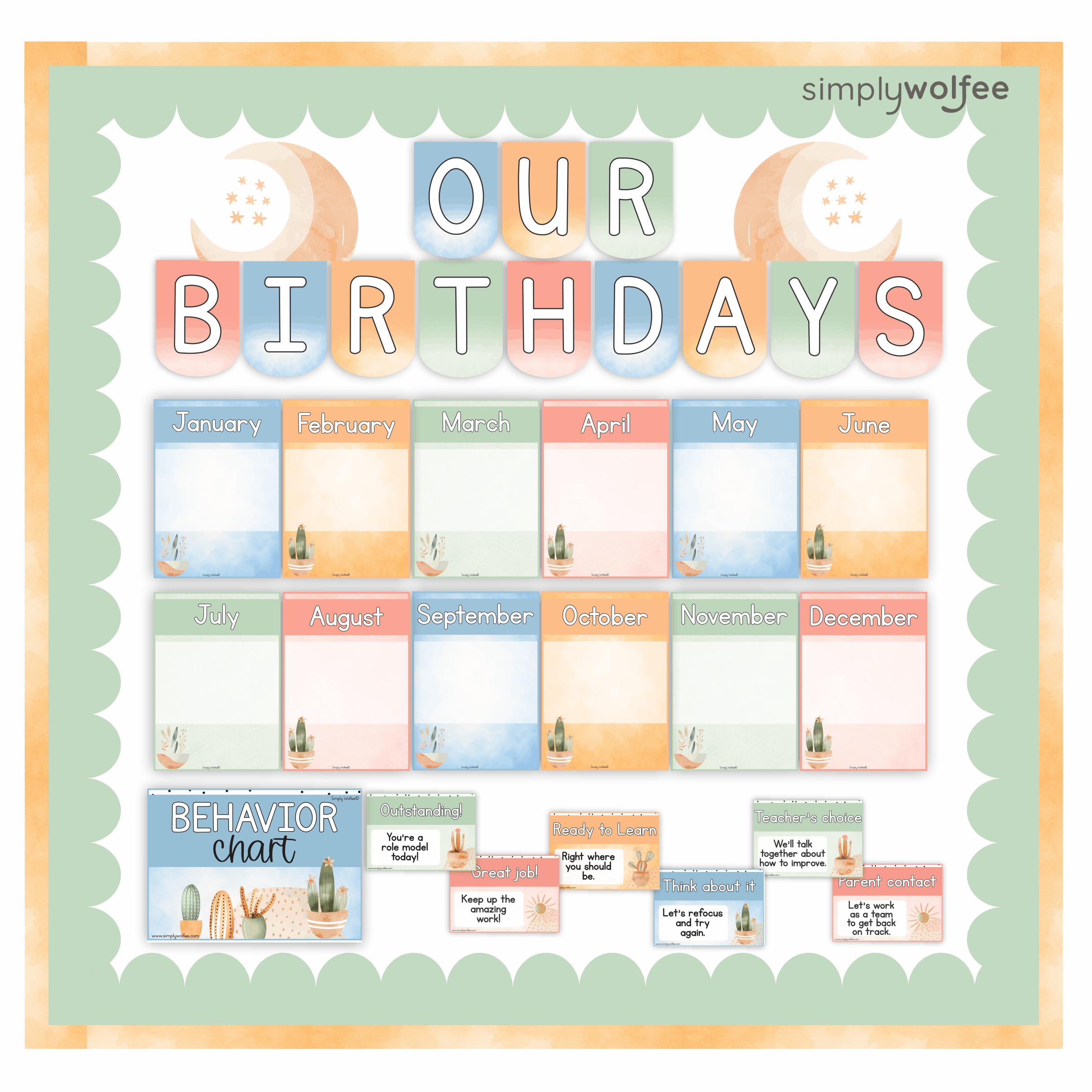 Terracotta Class Decor - Full Bundle Editable - Image 7