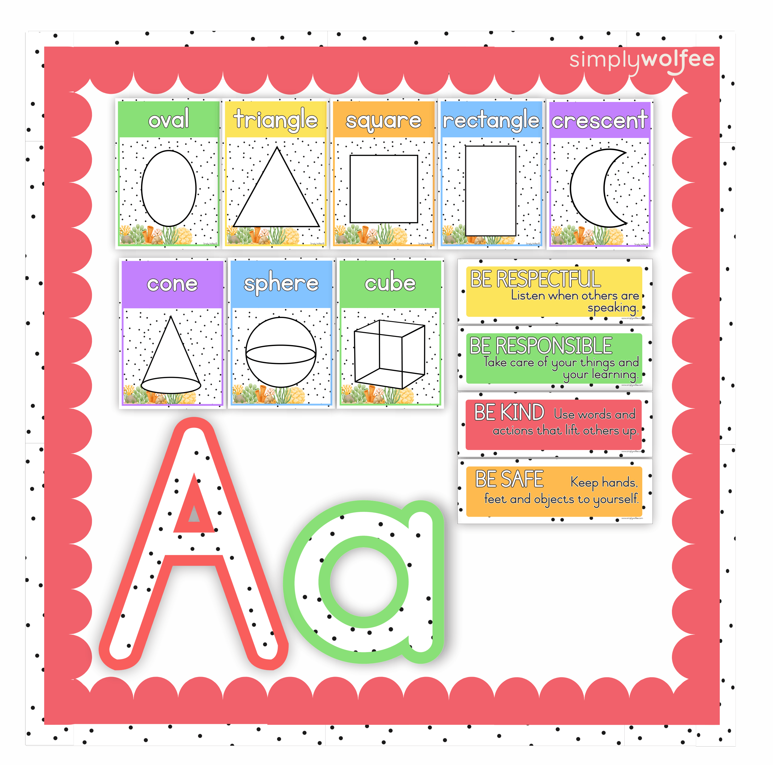 Bright Under The Sea Class Decor - Full Bundle Editable - Image 4
