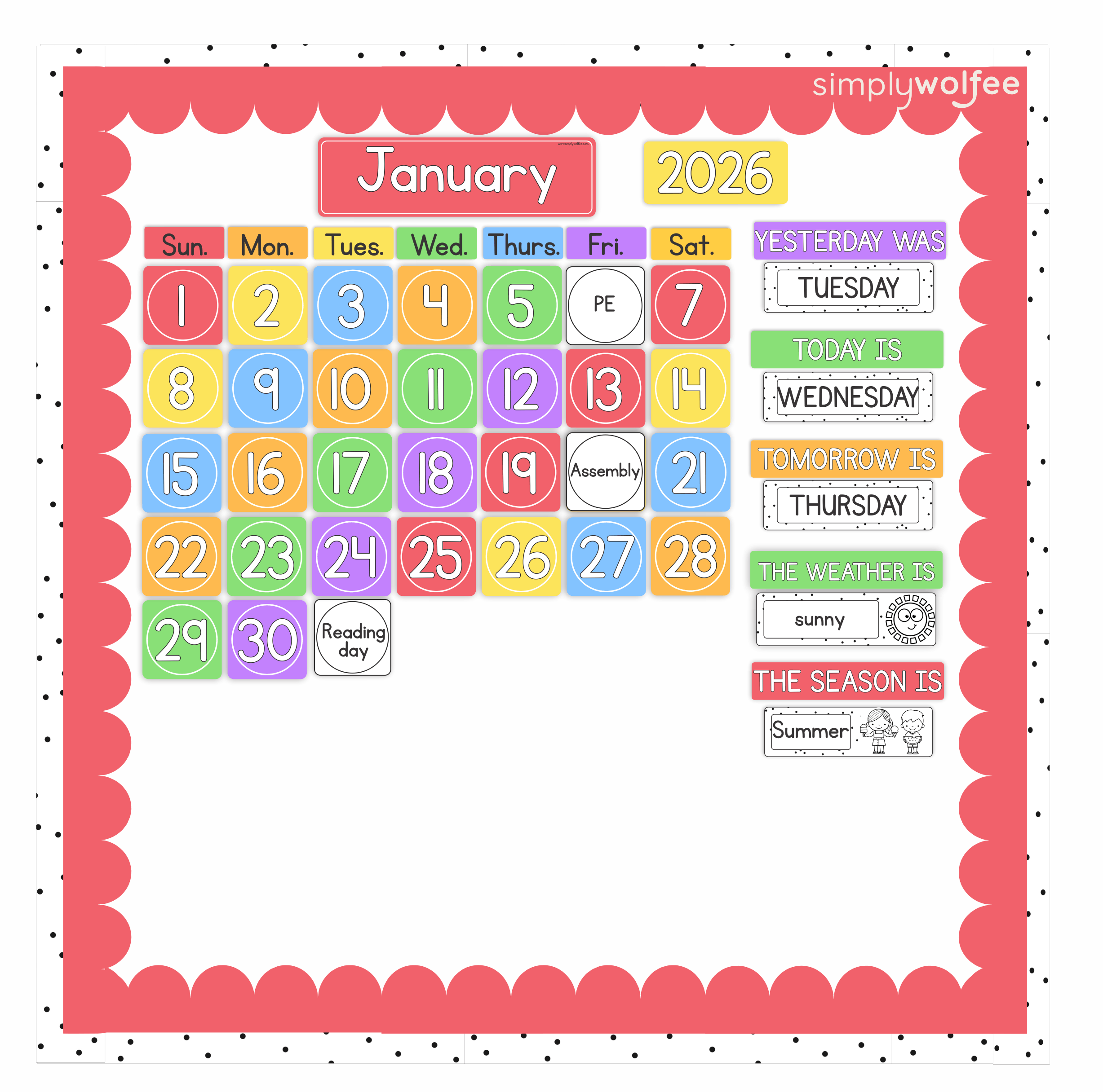 Bright Under The Sea Class Decor - Full Bundle Editable - Image 8