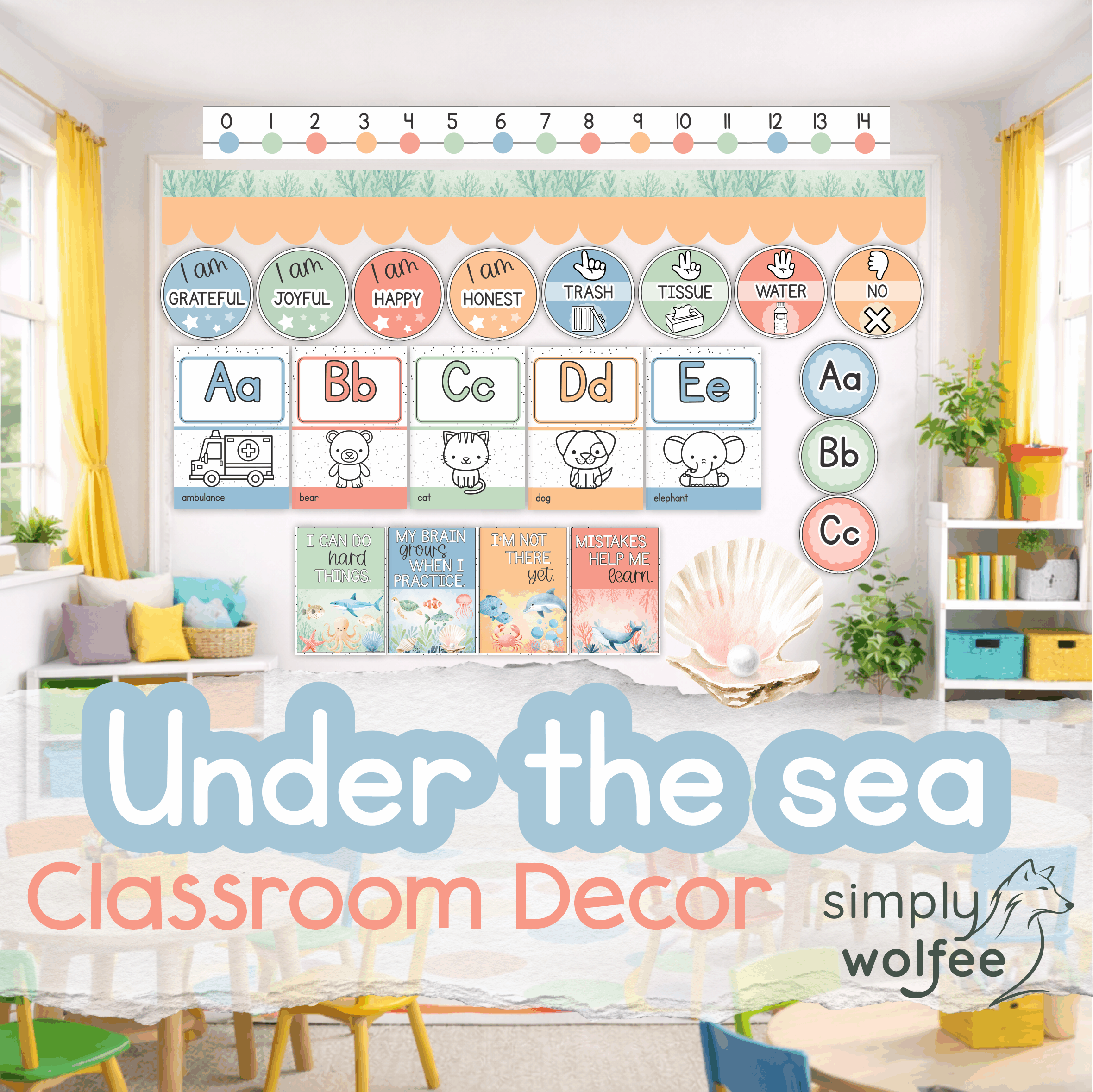 Under The Sea Class Decor - Full Bundle Editable