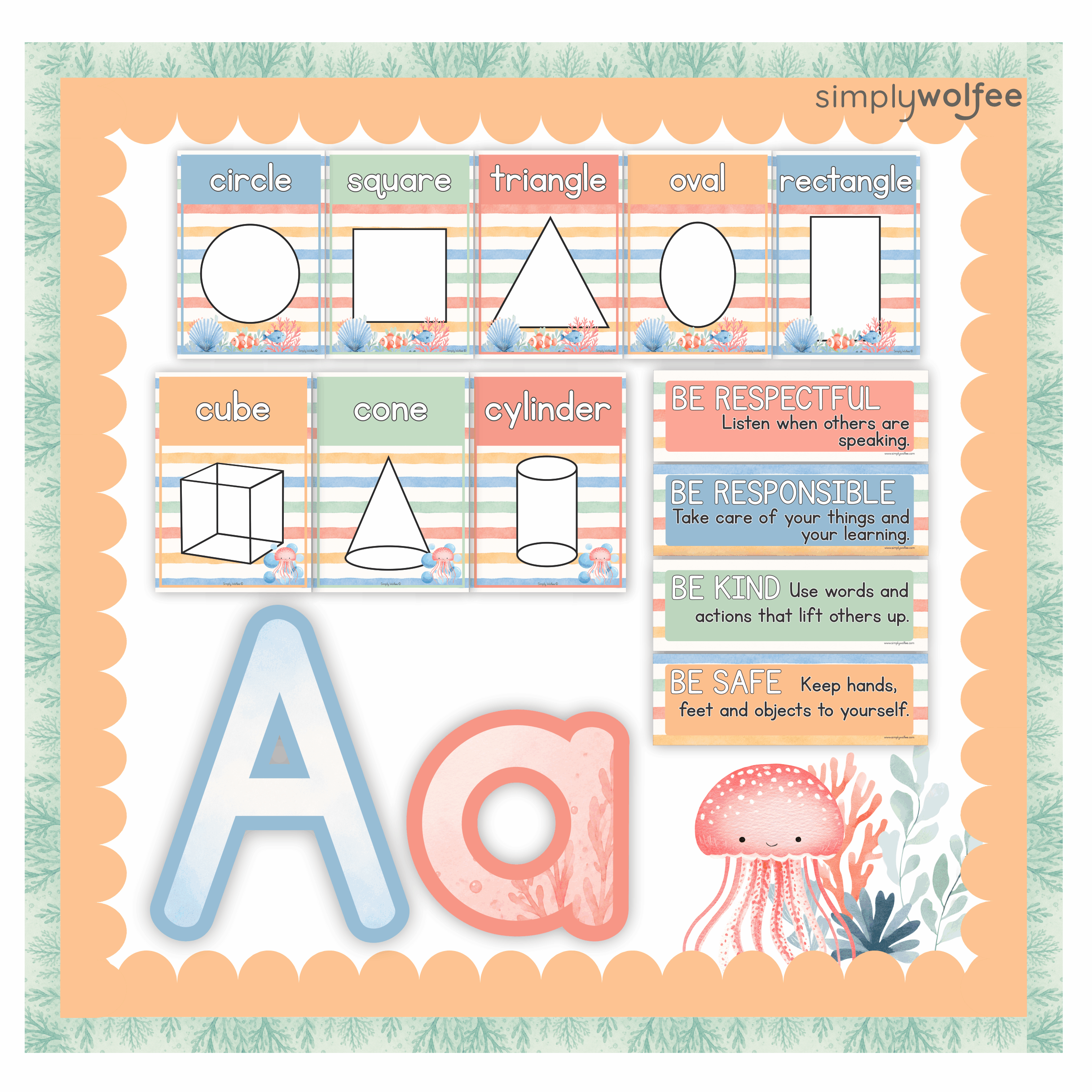 Under The Sea Class Decor - Full Bundle Editable - Image 4