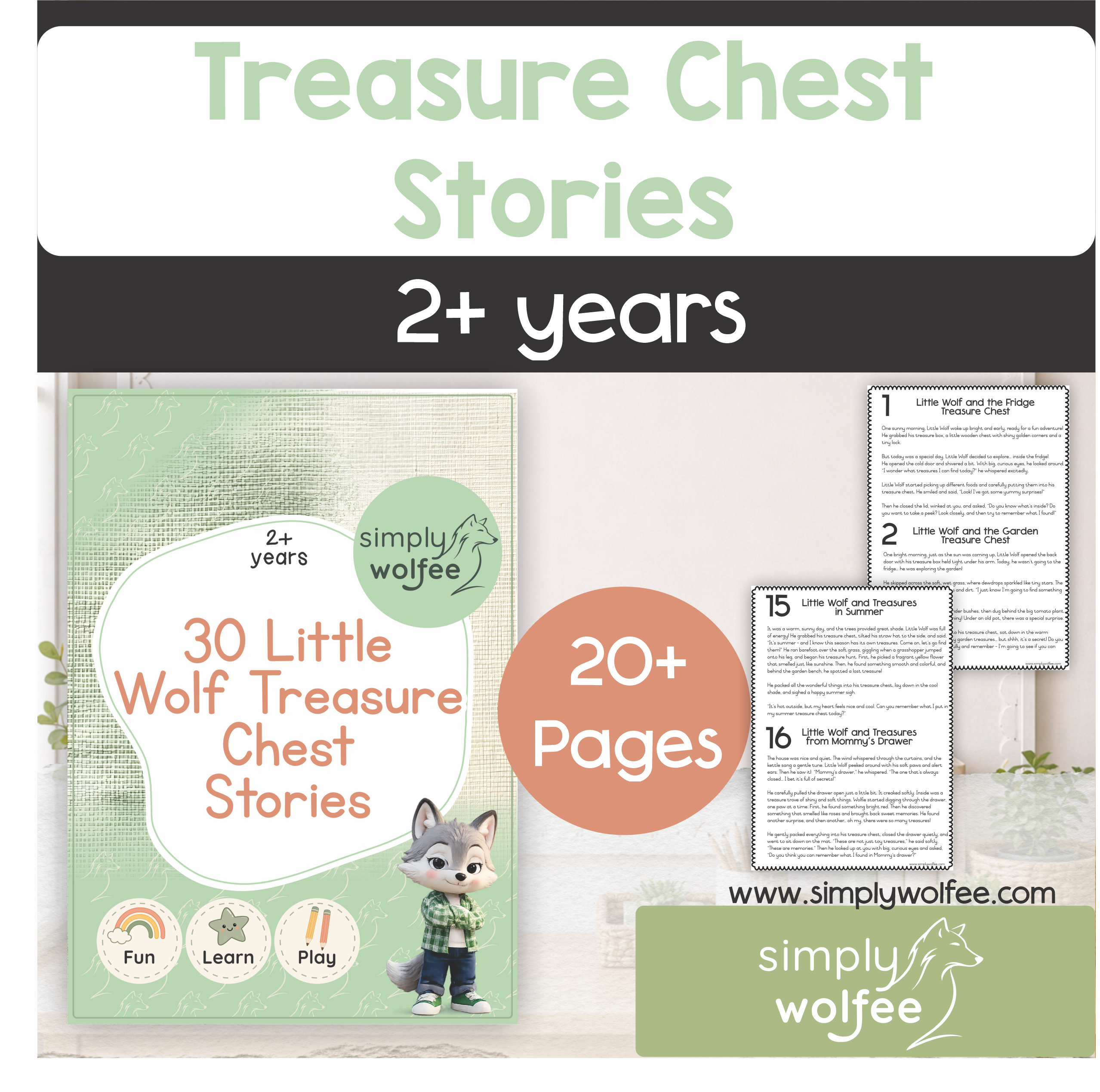 Little Wolf's Treasure Chest Stories
