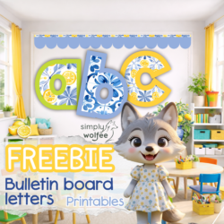 Lemon & Delft Bulletin Board Letters - Freebie