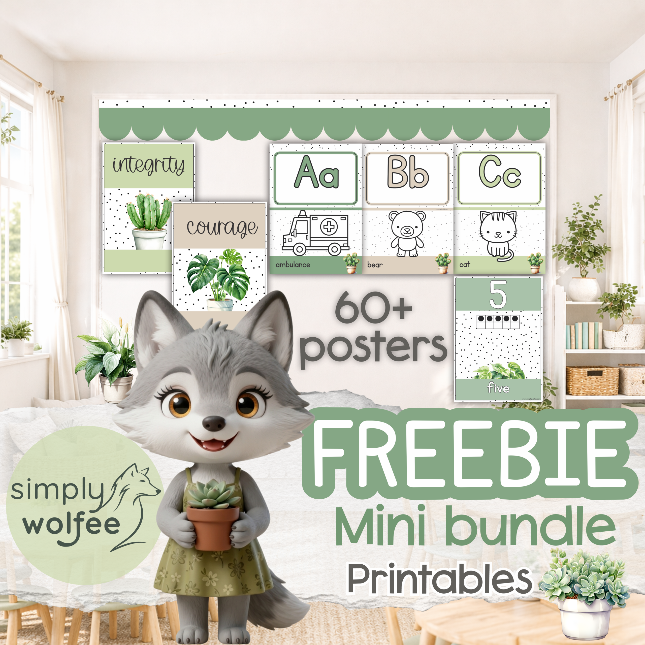 Pot Plant Mini Classroom Bundle - Freebie