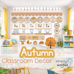 Autumn Class Decor - Full Bundle Editable