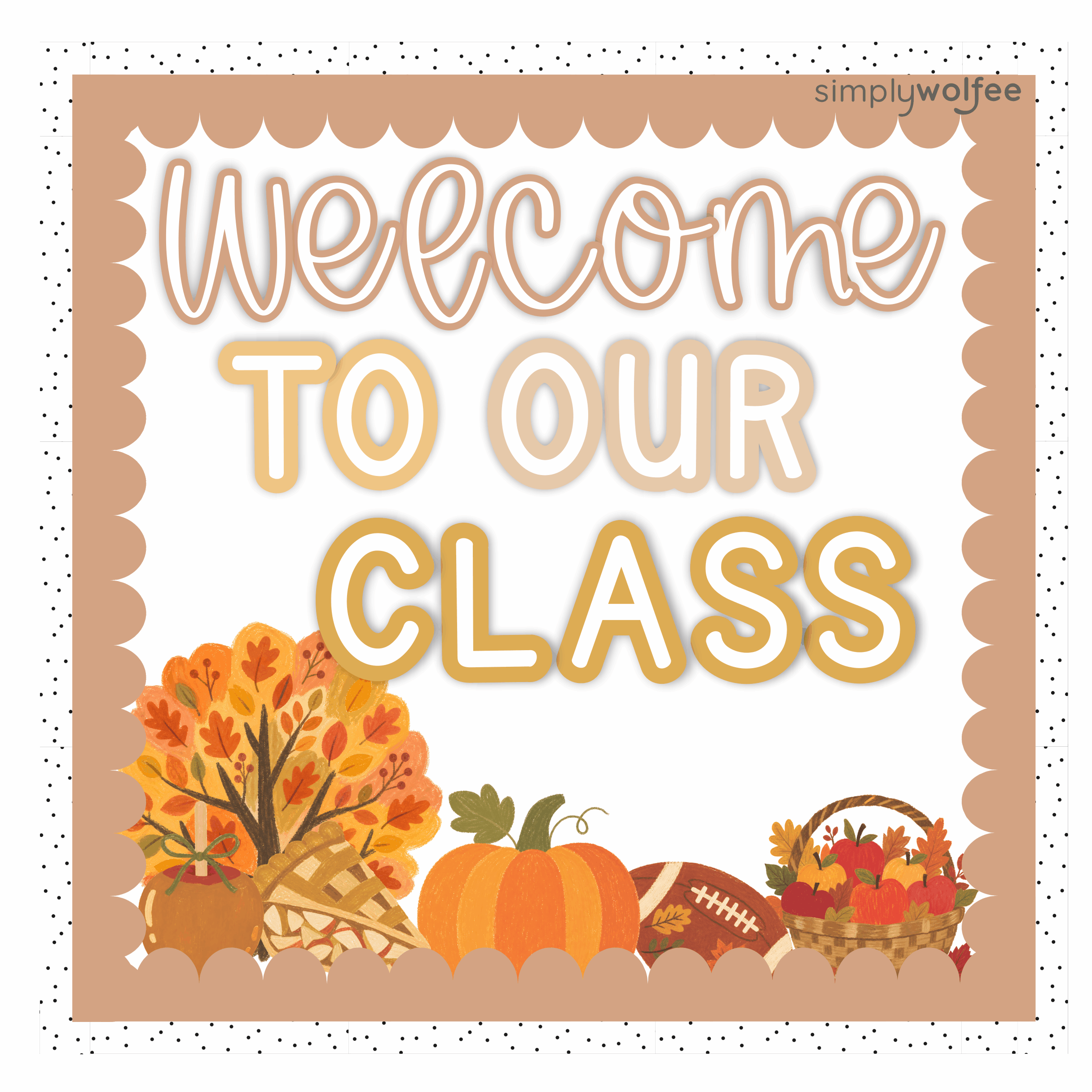 Autumn Class Decor - Full Bundle Editable - Image 2