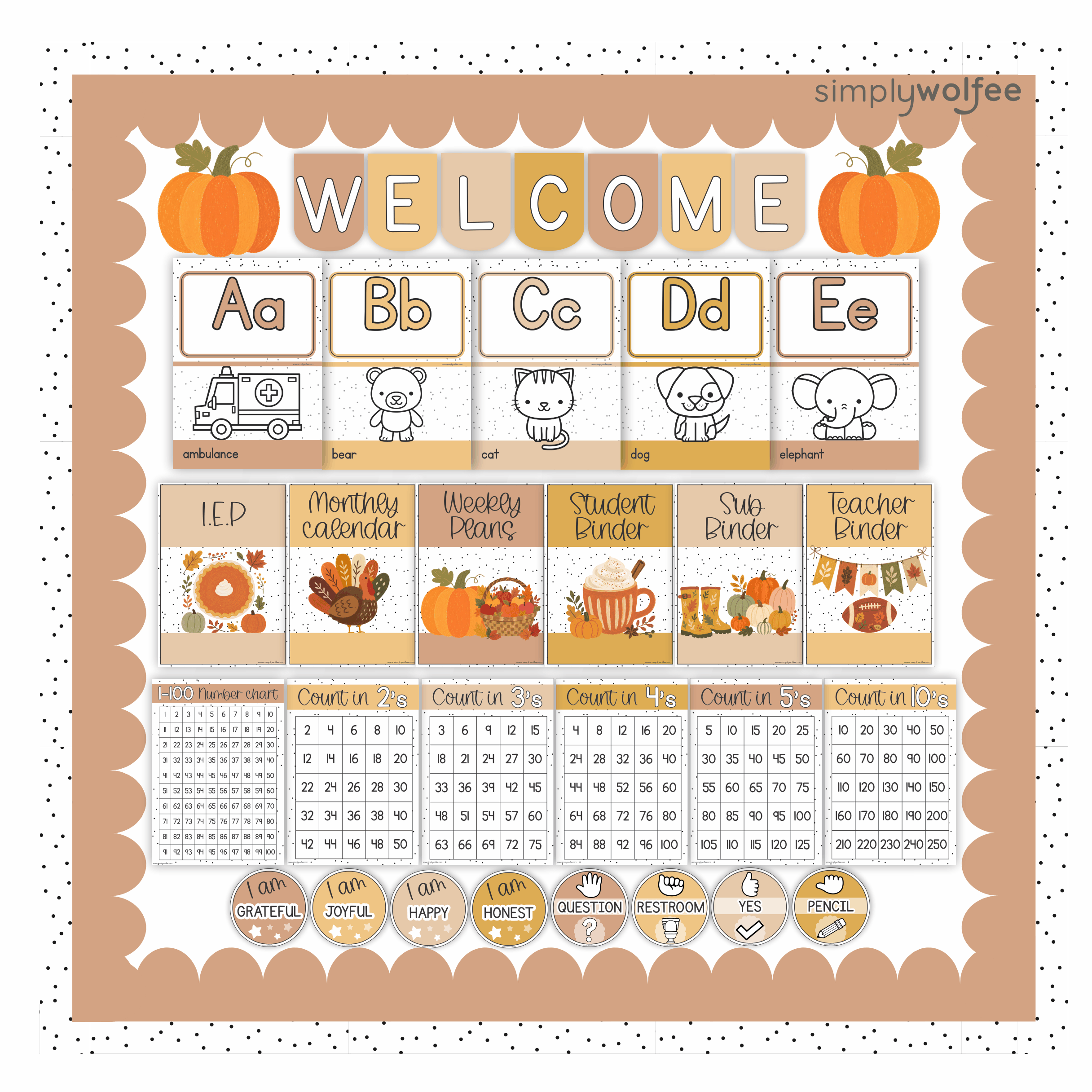 Autumn Class Decor - Full Bundle Editable - Image 3