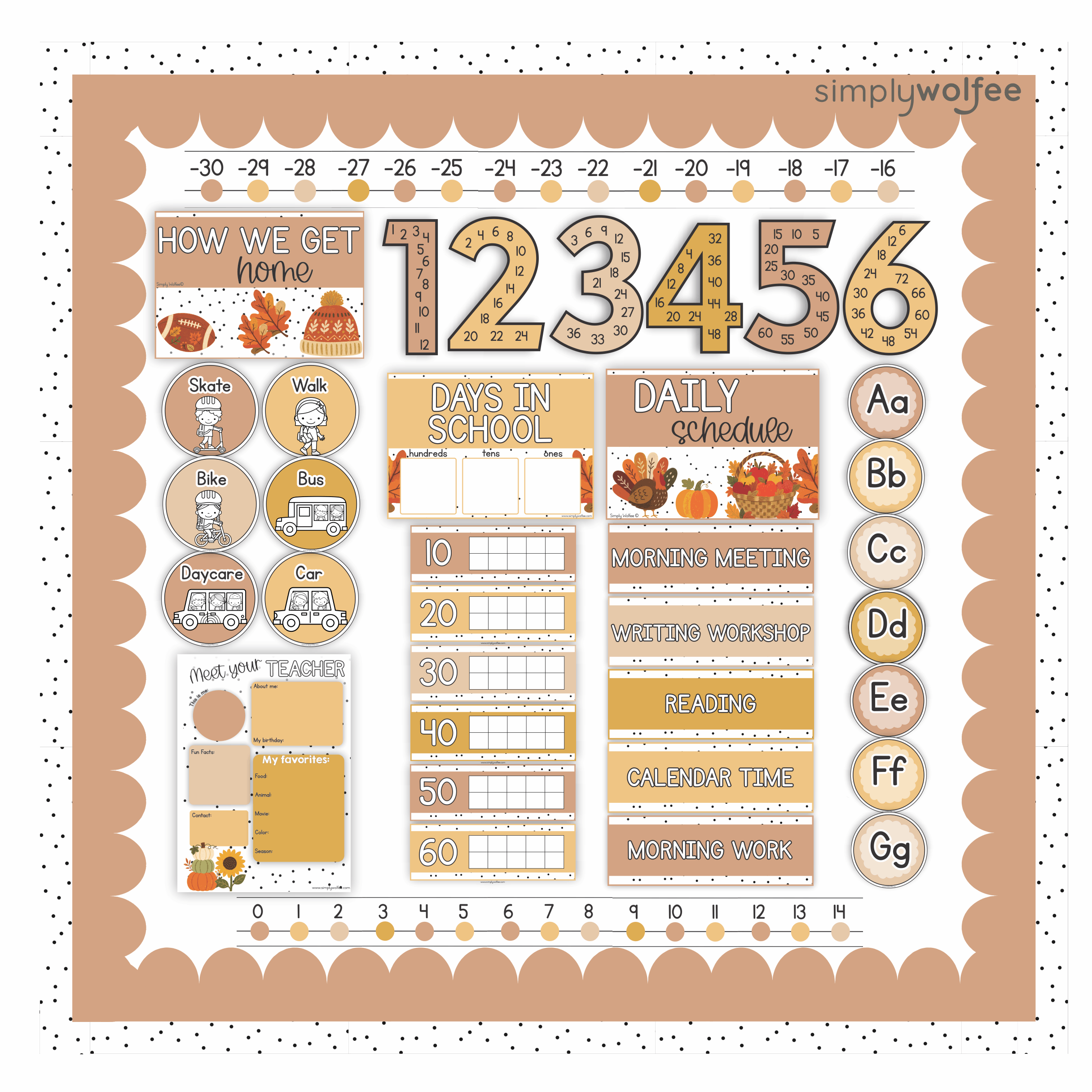 Autumn Class Decor - Full Bundle Editable - Image 5