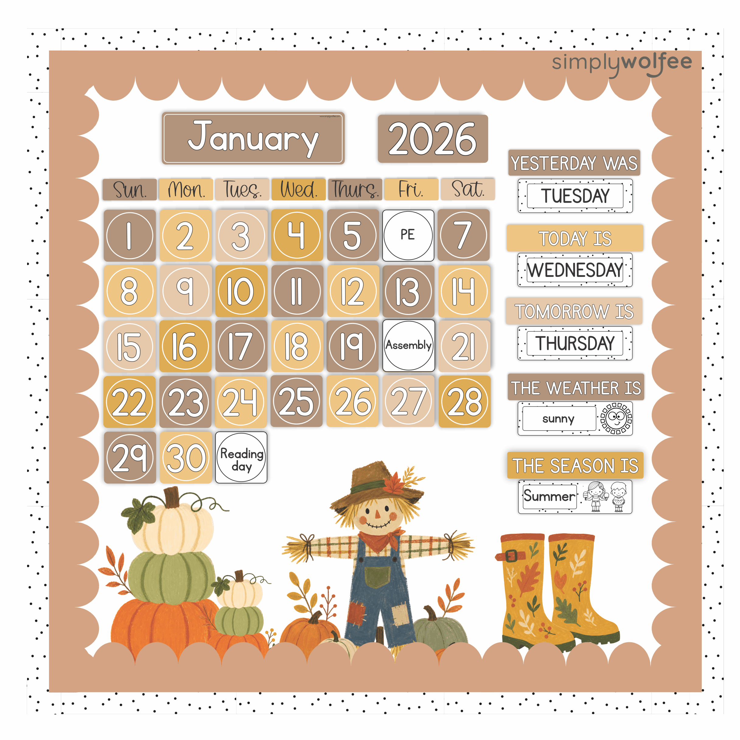 Autumn Class Decor - Full Bundle Editable - Image 8