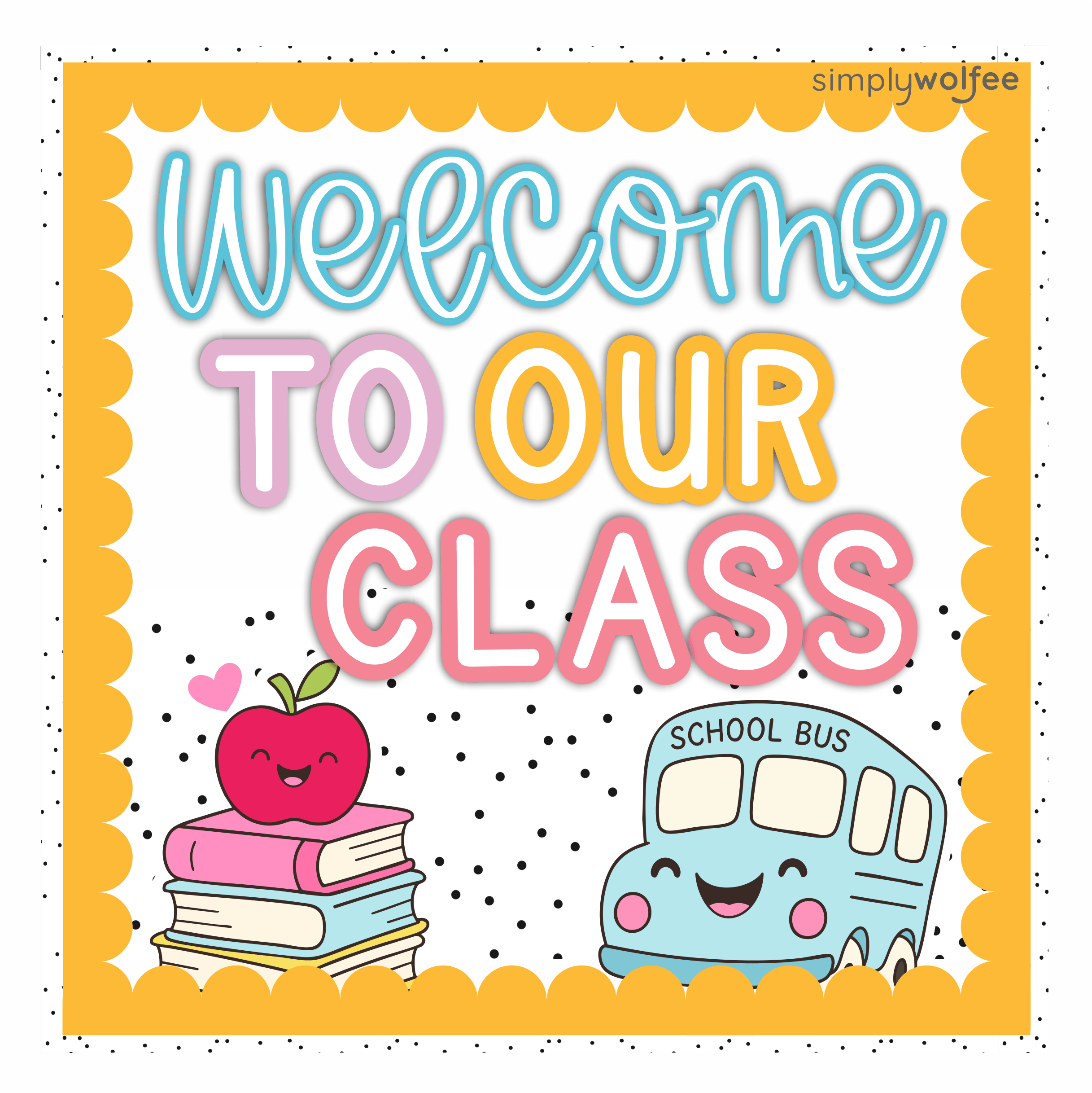 Pastel School Class Decor - Full Bundle Editable - Image 2