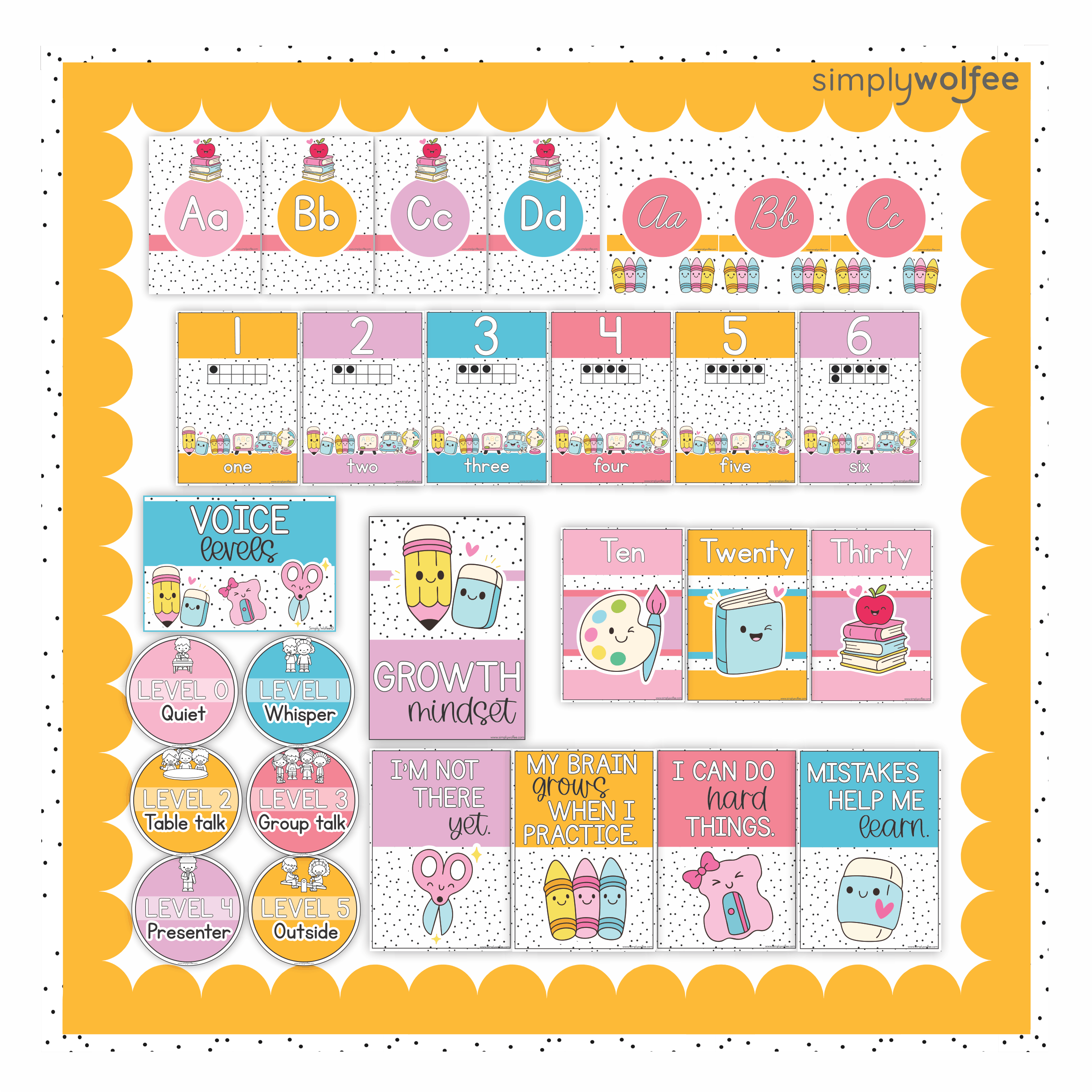 Pastel School Class Decor - Full Bundle Editable - Image 6